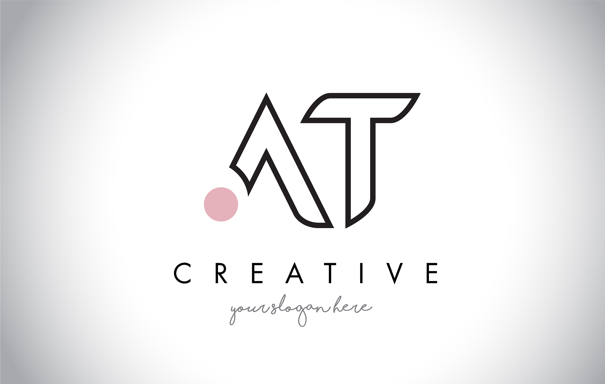 at letter logo design with creative modern trendy