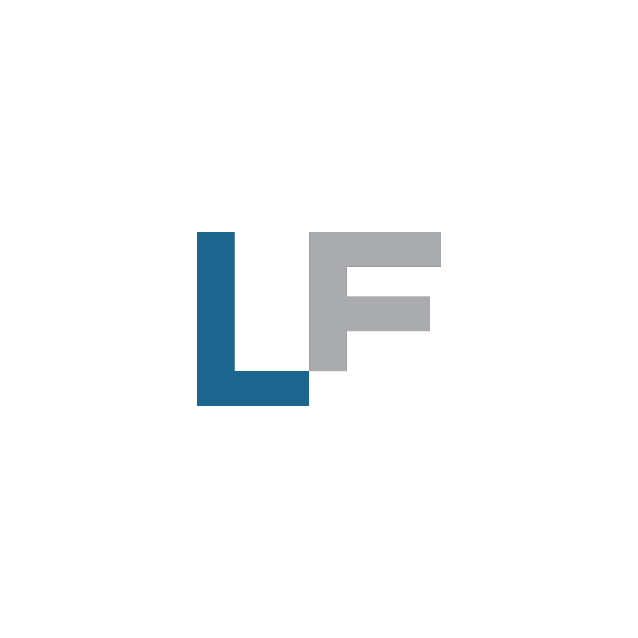 initial letter lf or fl logo design template