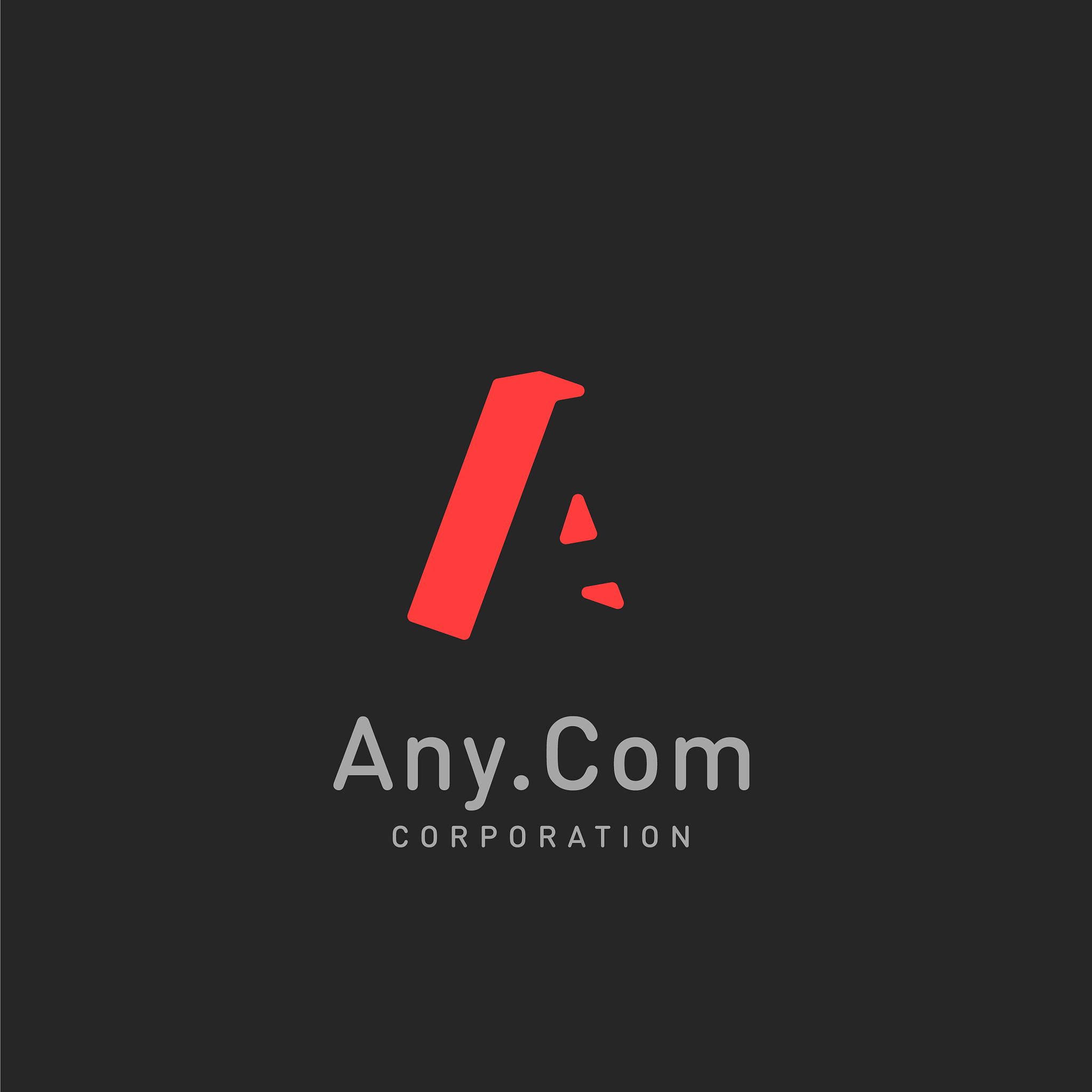 letter a logo design template