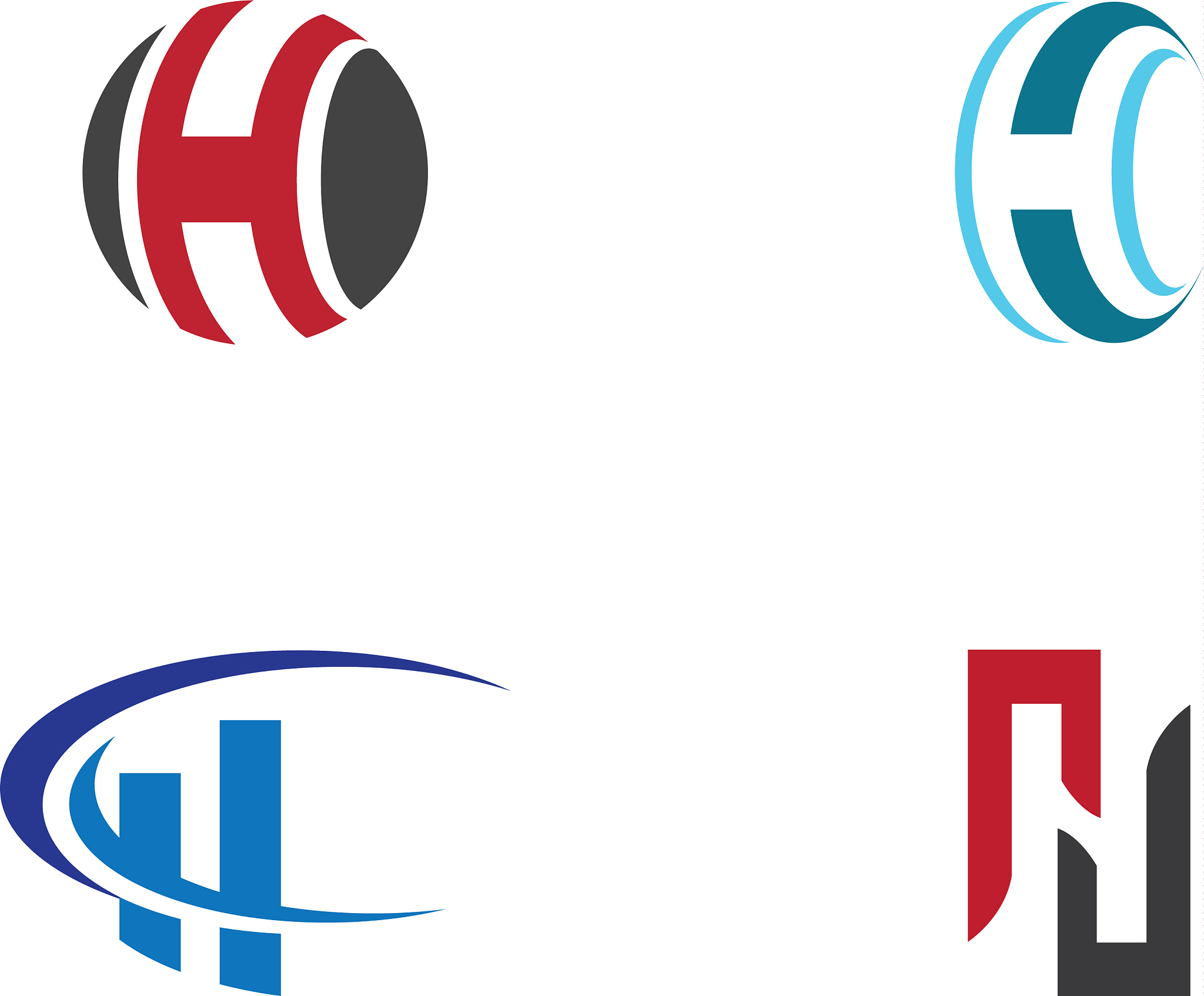 h letter logo template