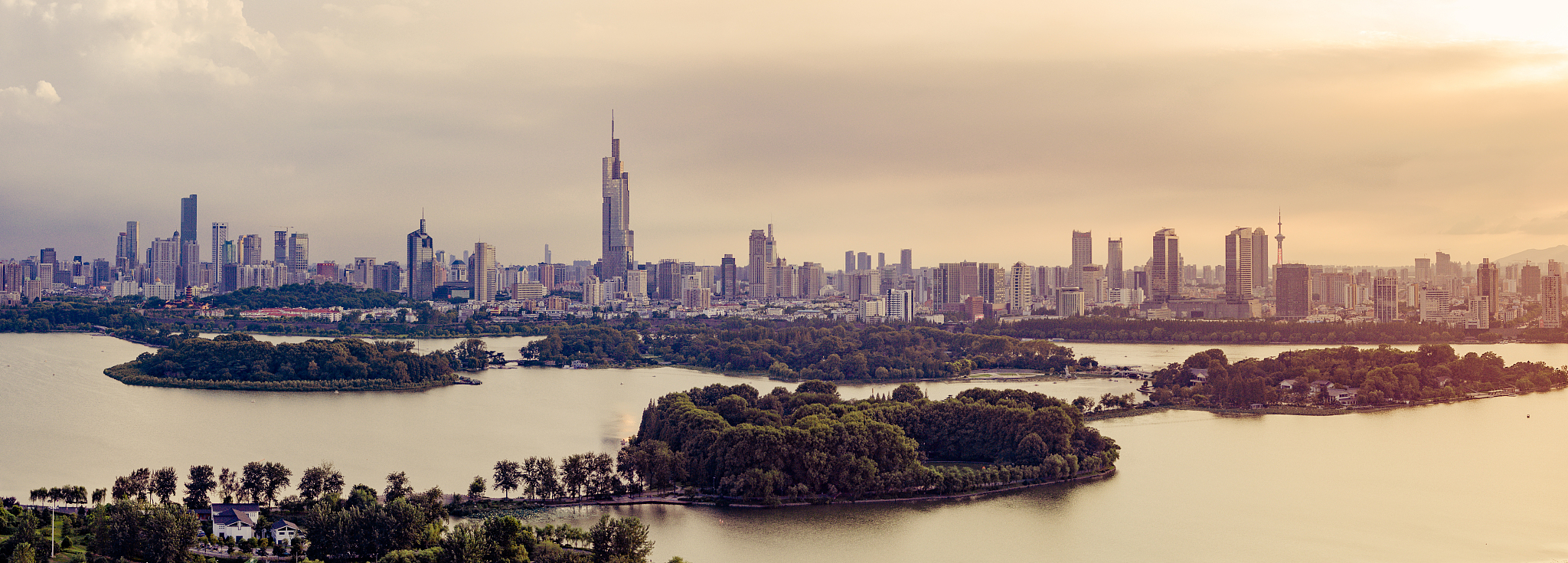 nanjing at dusk