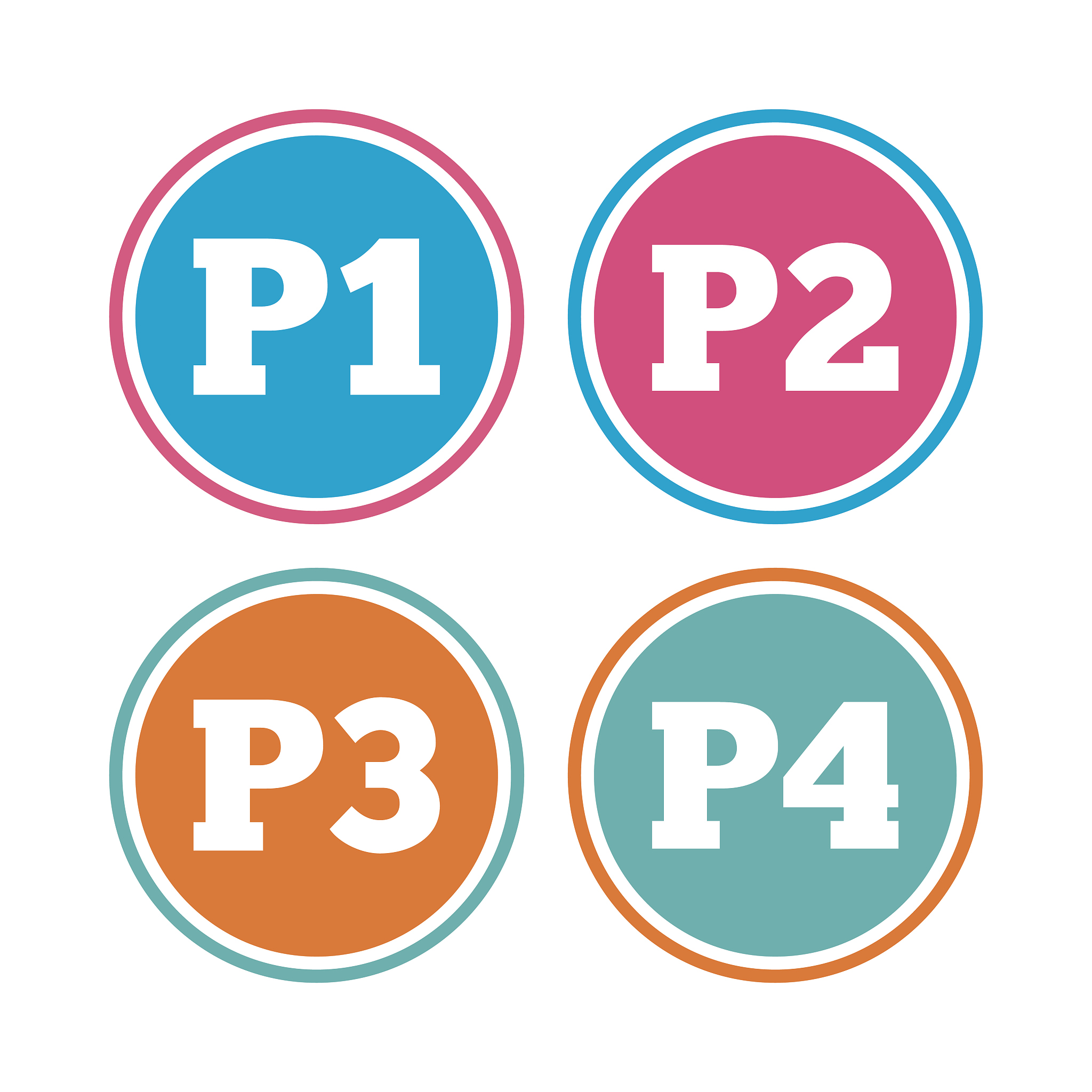 car parking icons. first and second floor sign.