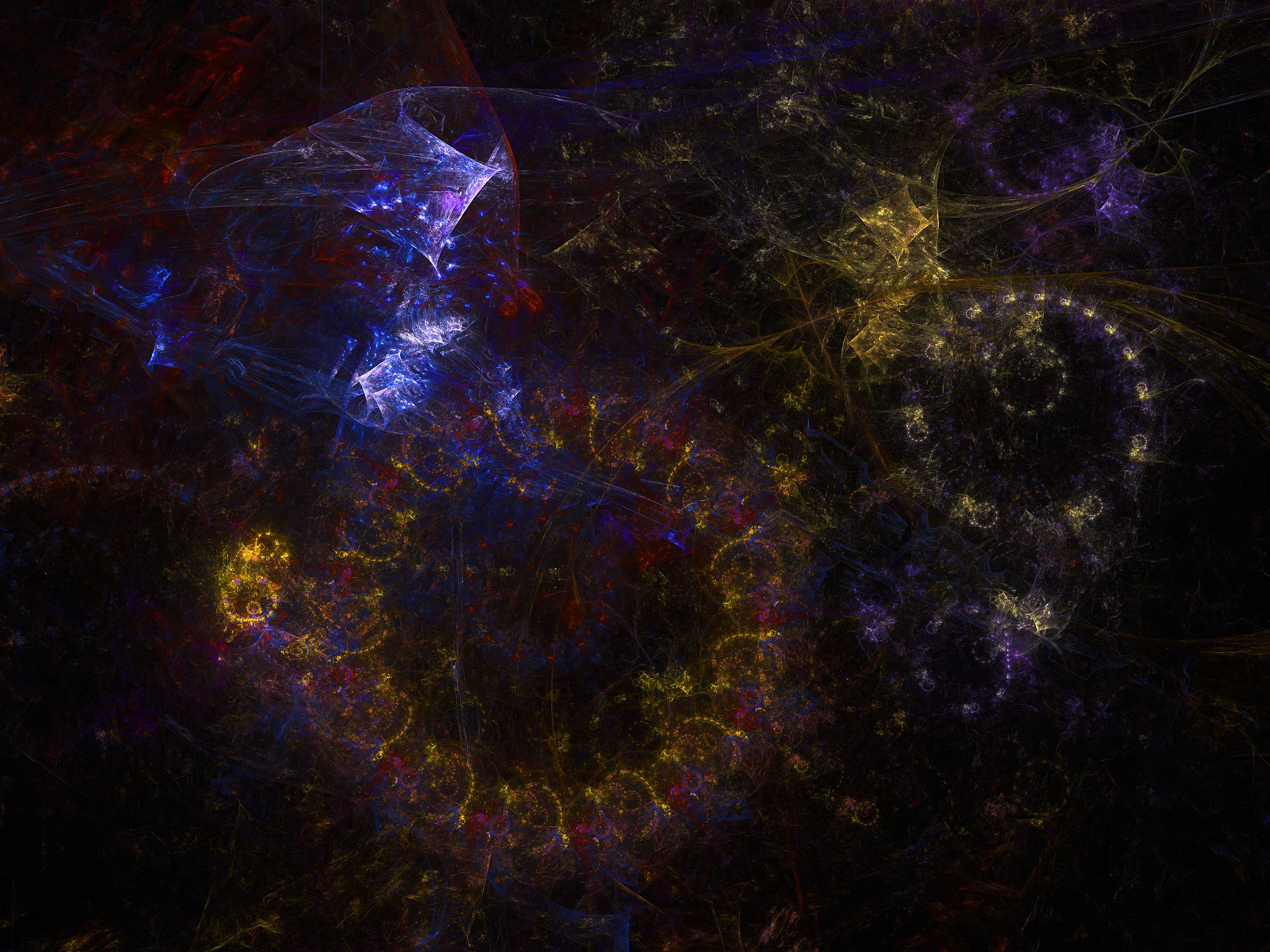 futuristic digital 3d art fractal illustration