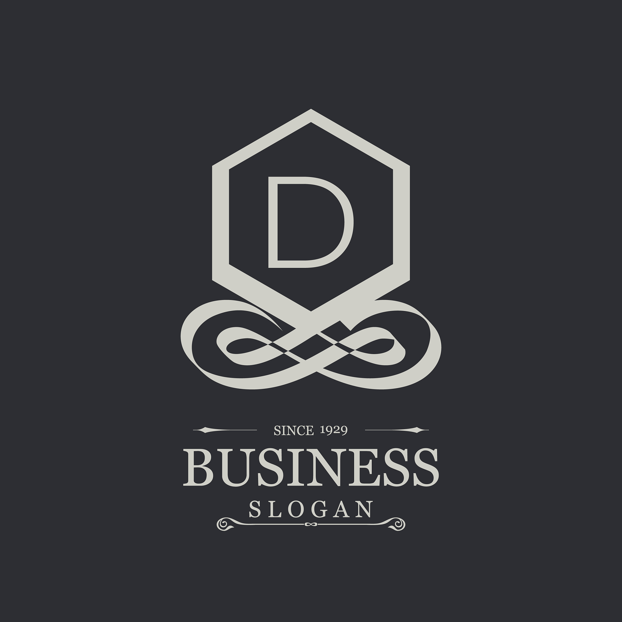 alphabetical logo design and typography
