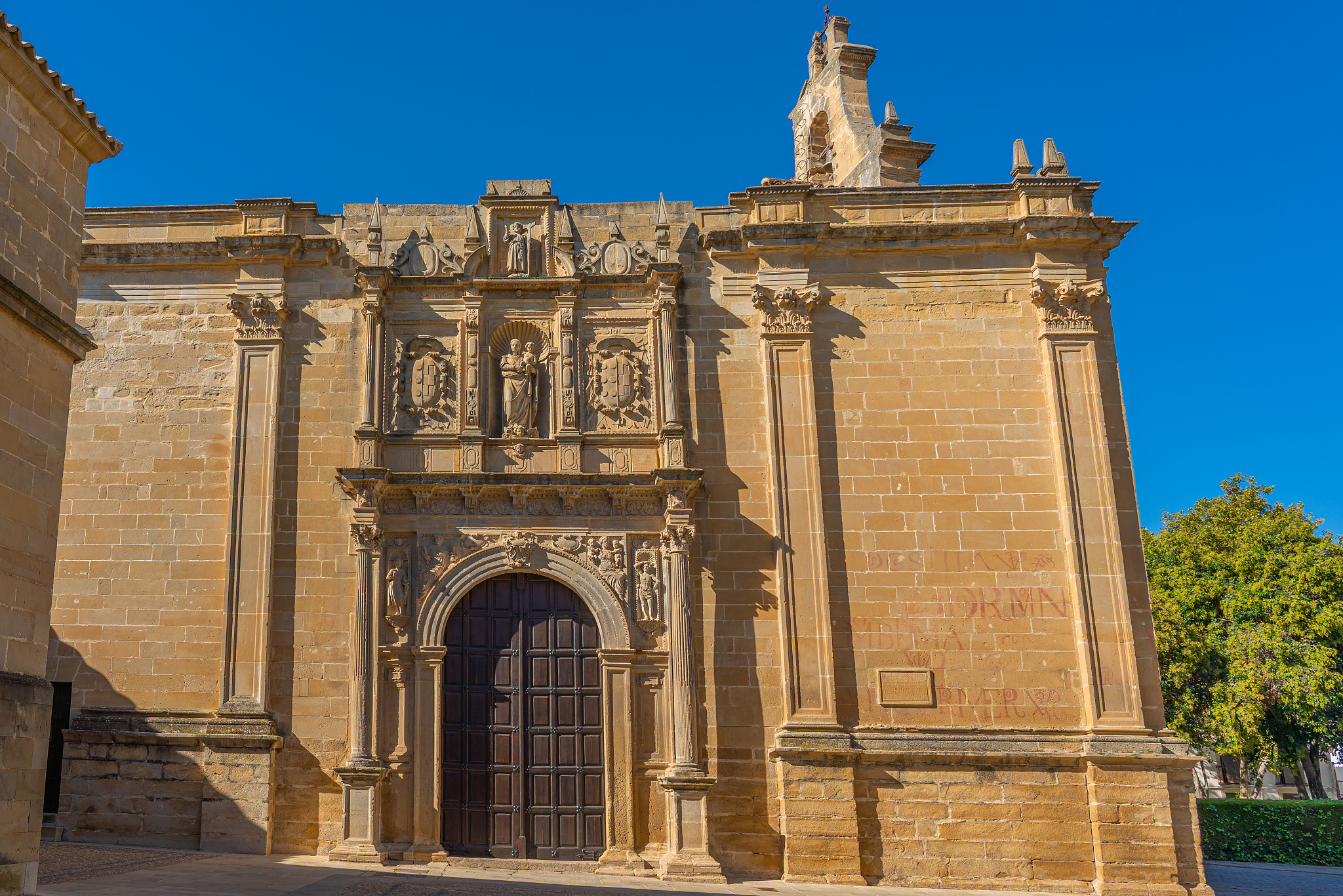 detail of the church of santa maria de los reales alcazares, ube