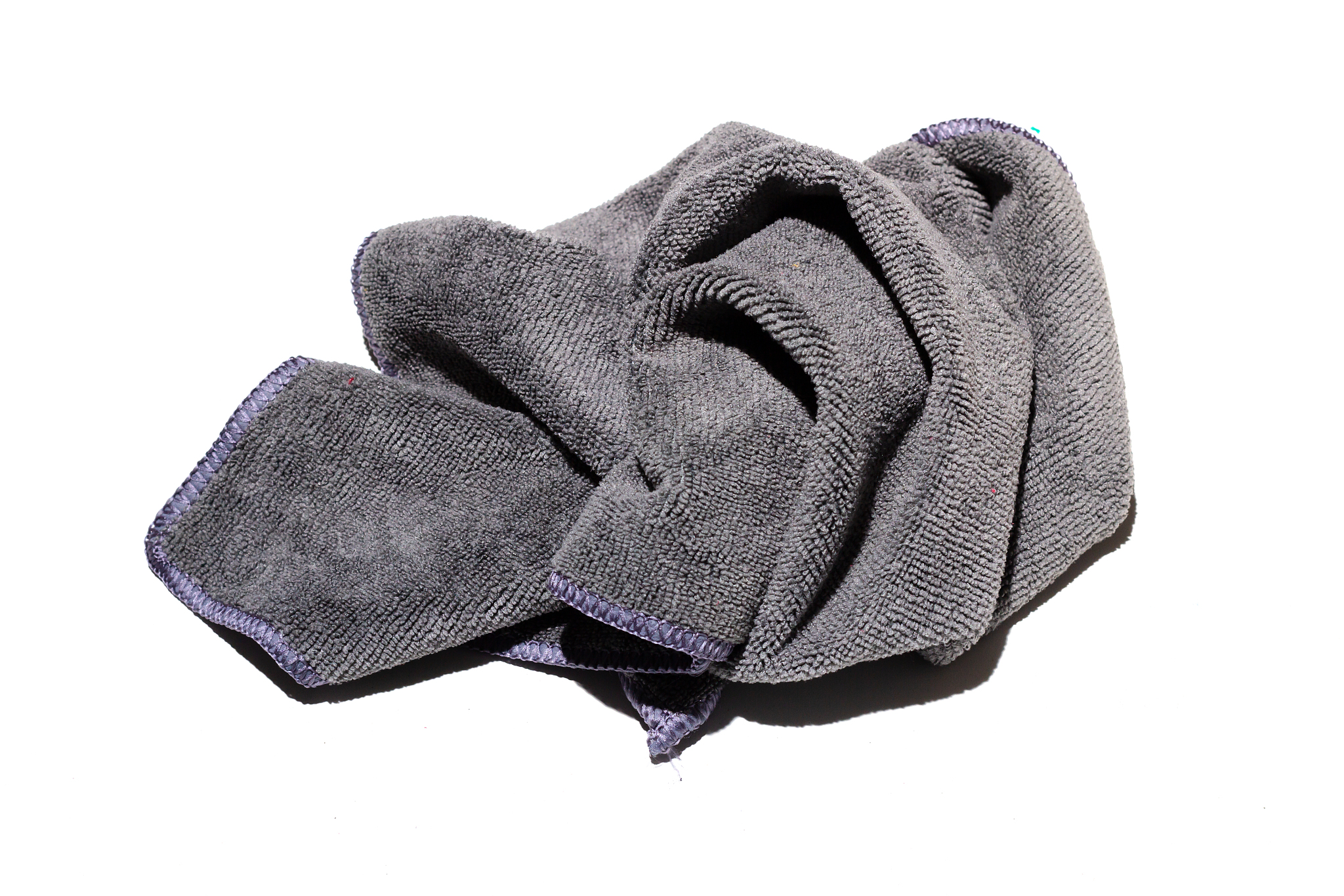 grey microfiber towel