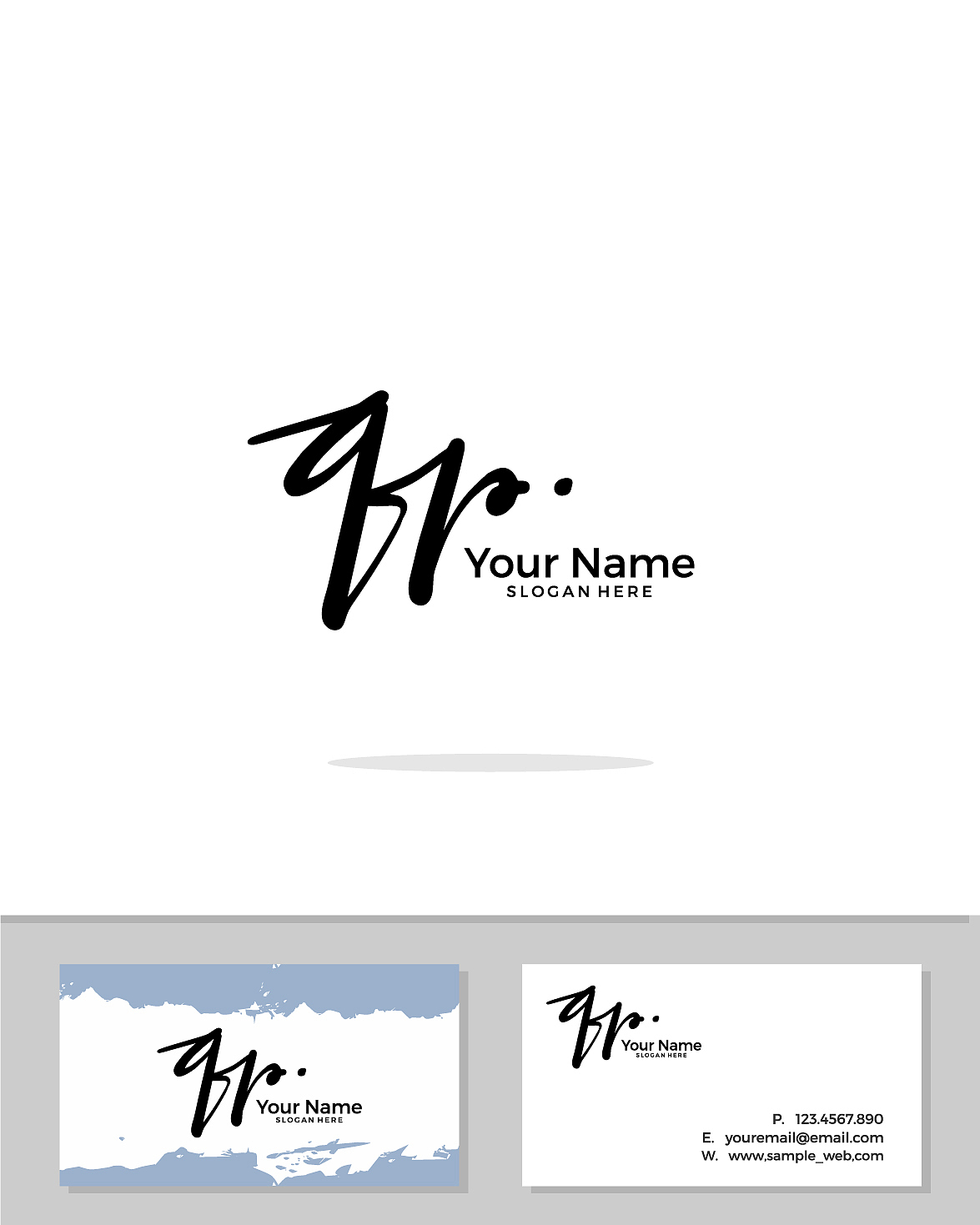q p qp initial logo signature handwriting