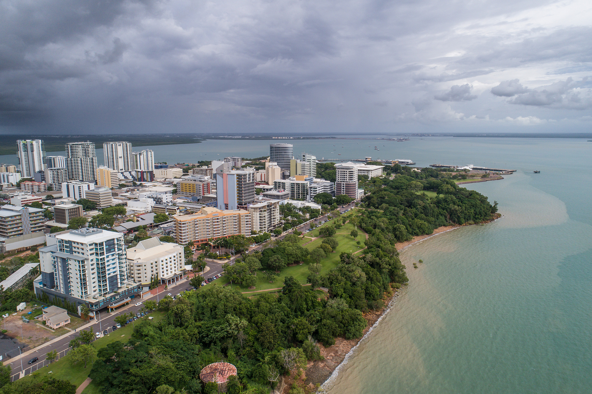 darwin skyline, wet season