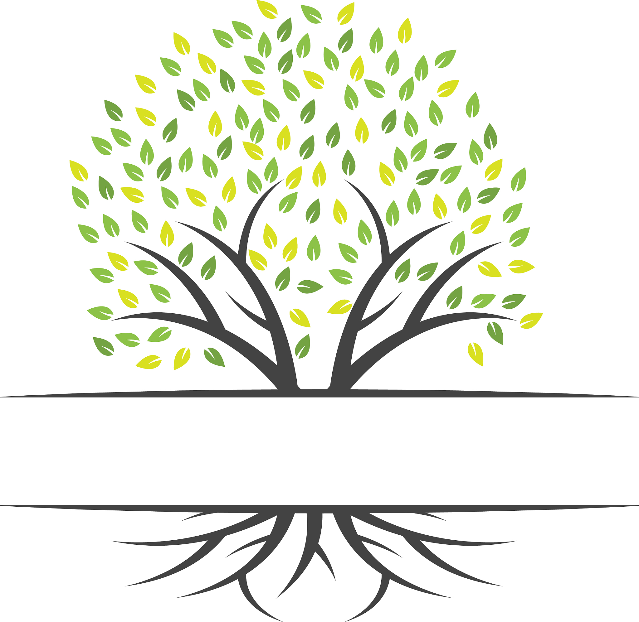 tree clip art graphic design template isolated