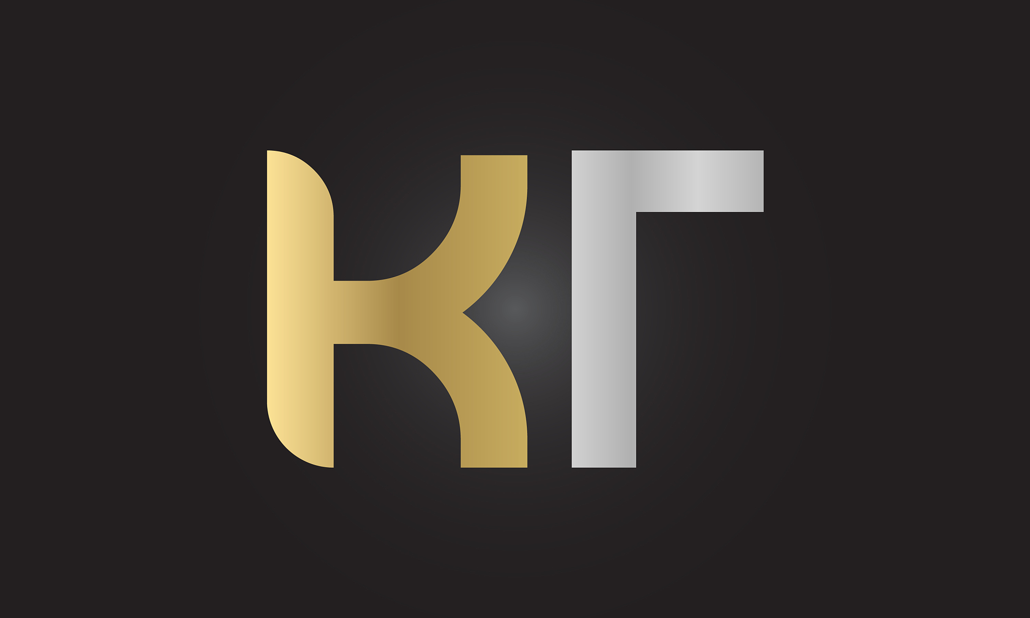 initial alphabet kt logo design template abstract