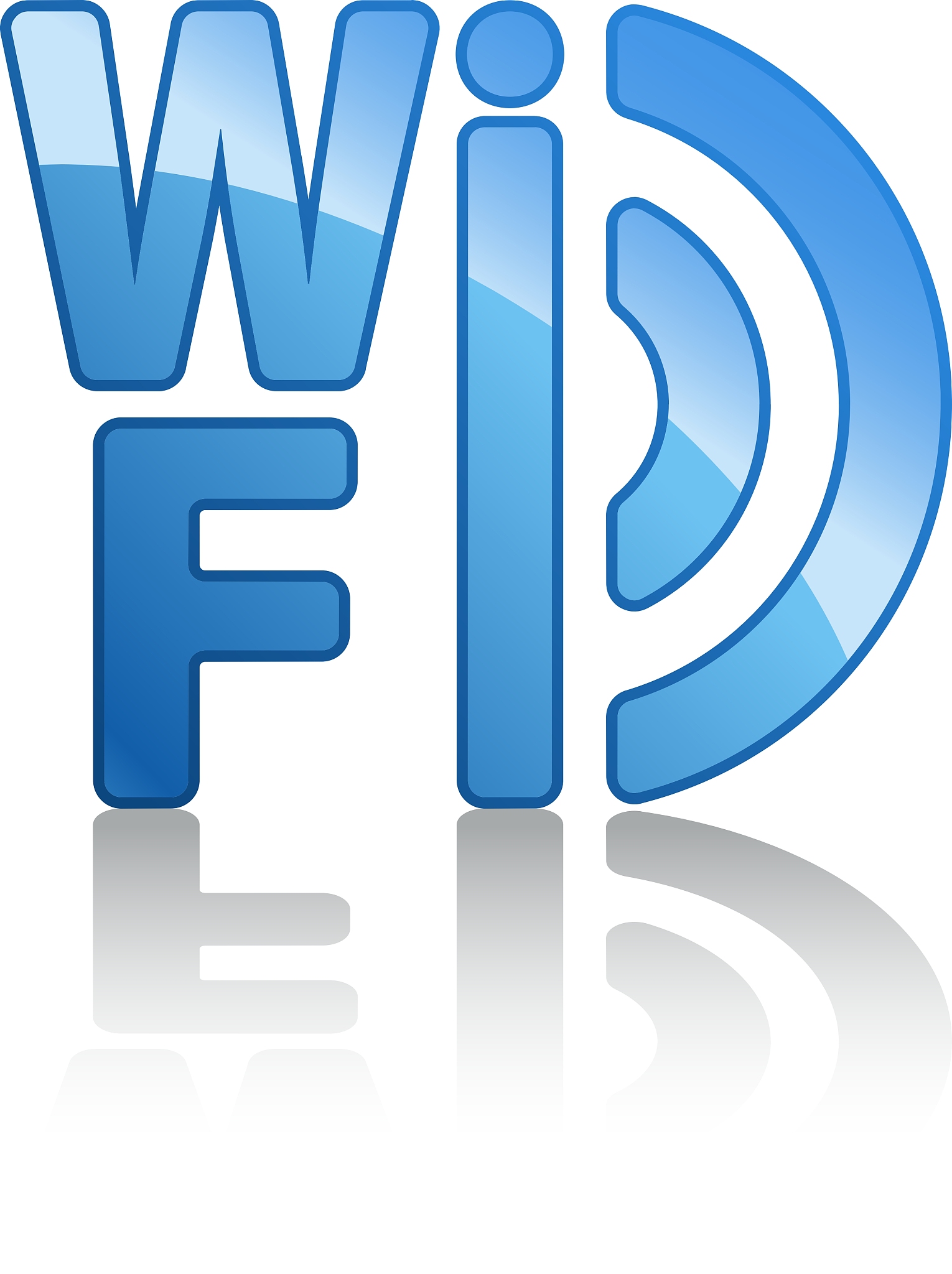 blue wifi icon