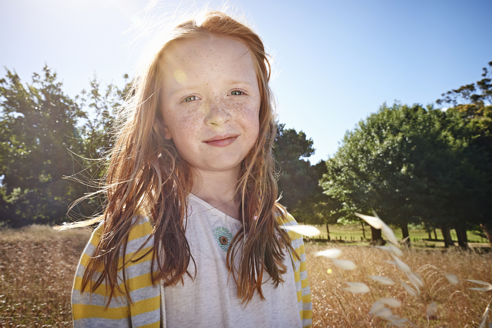 portrait of a girl, smiling