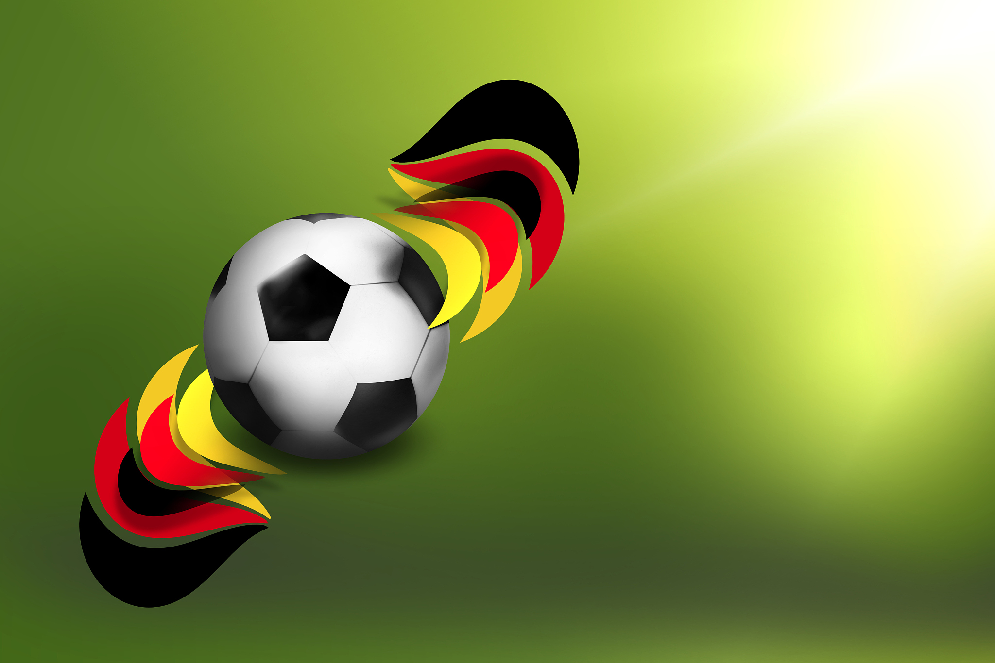 football soccer ball background 3d