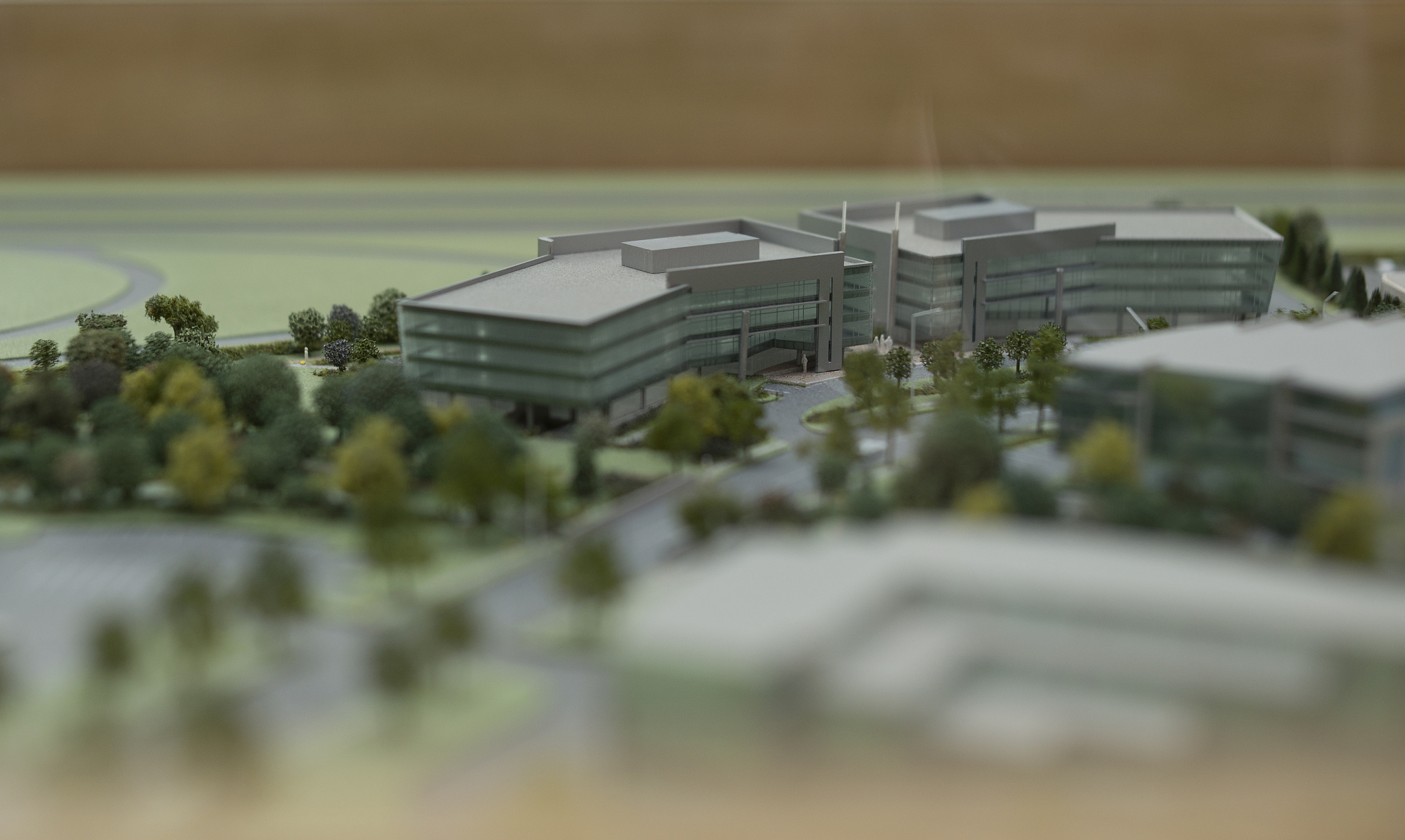 miniature office building model