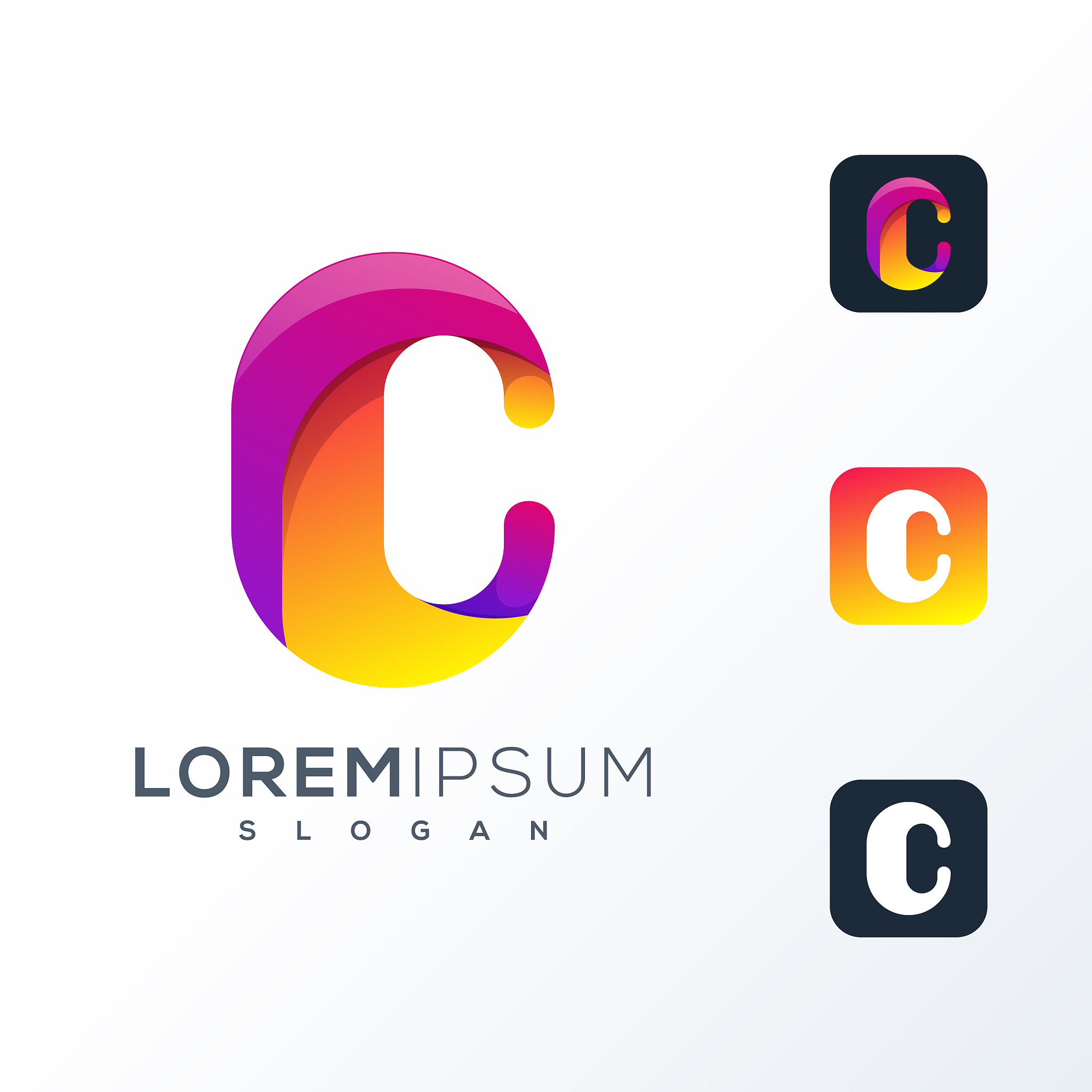 social media icon logo design ready to use
