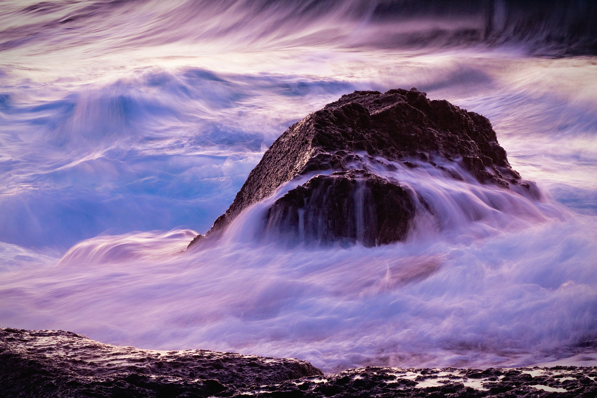 crashing waves