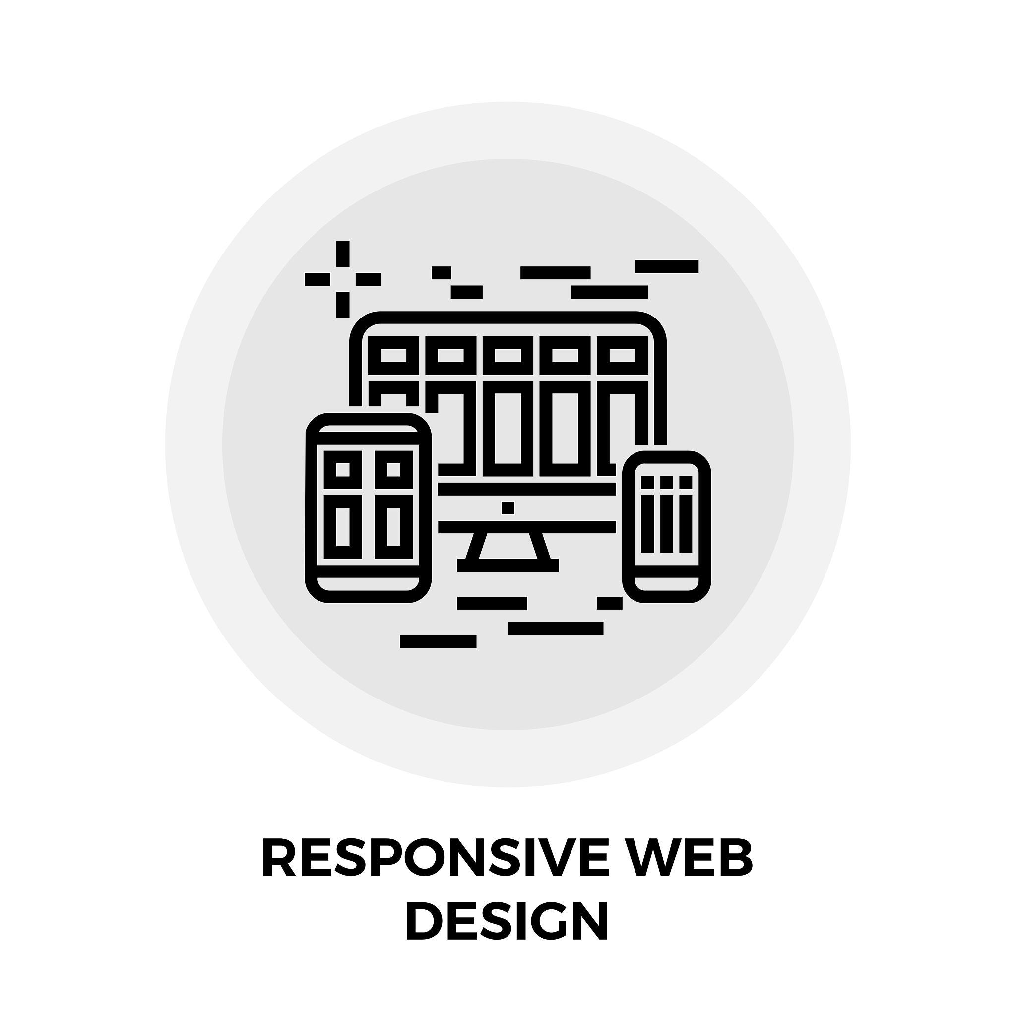 responsive web design line icon
