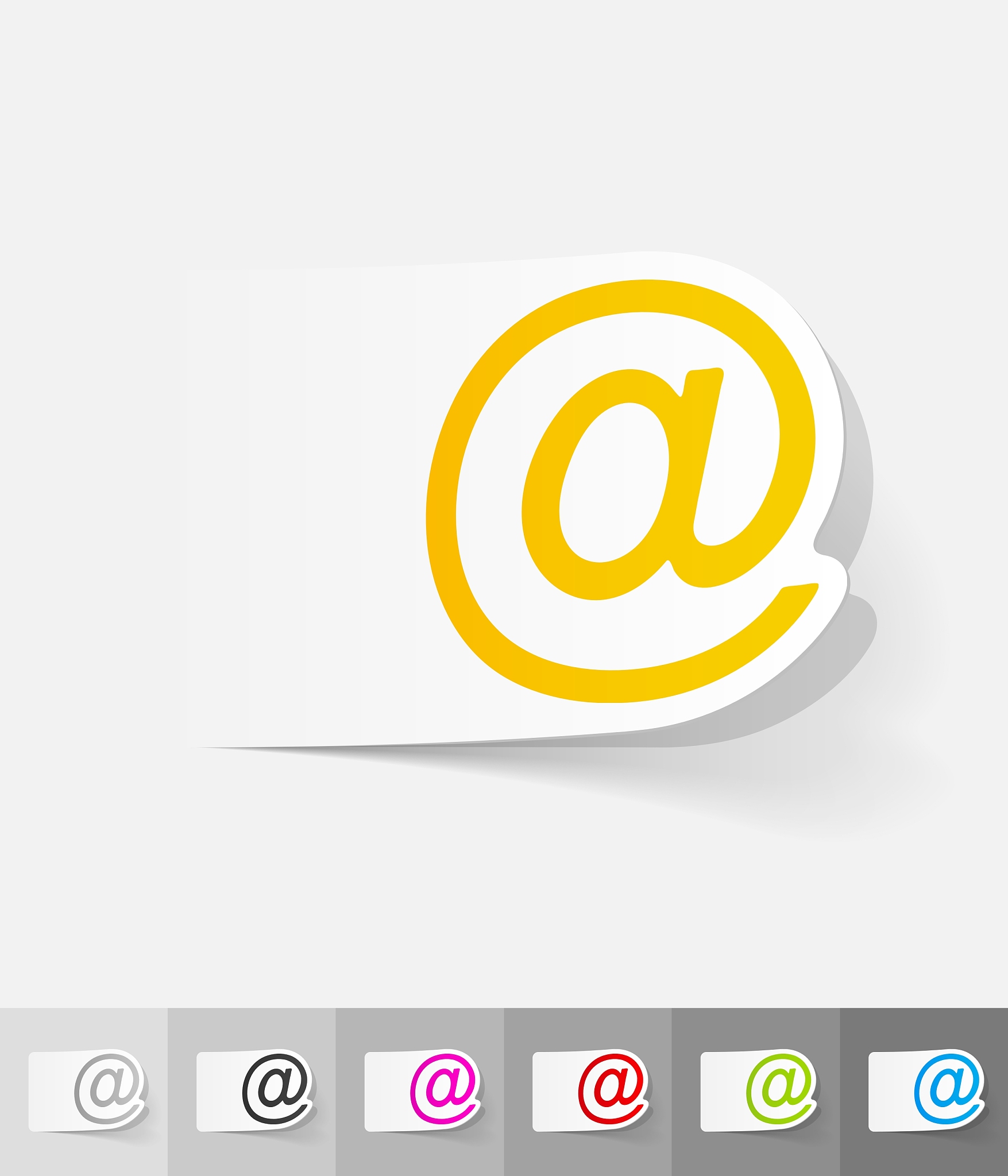 realistic design element email
