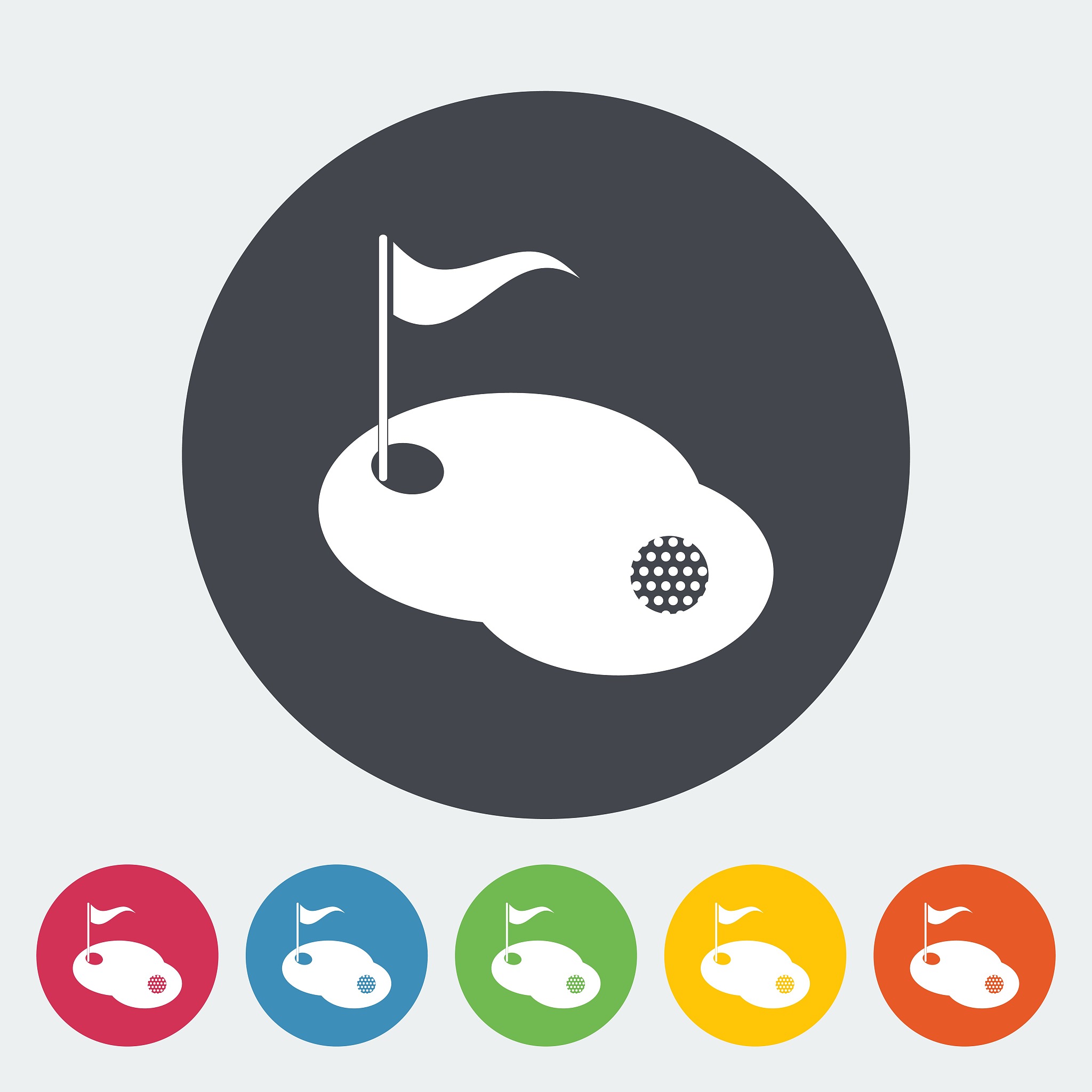 golf single icon.