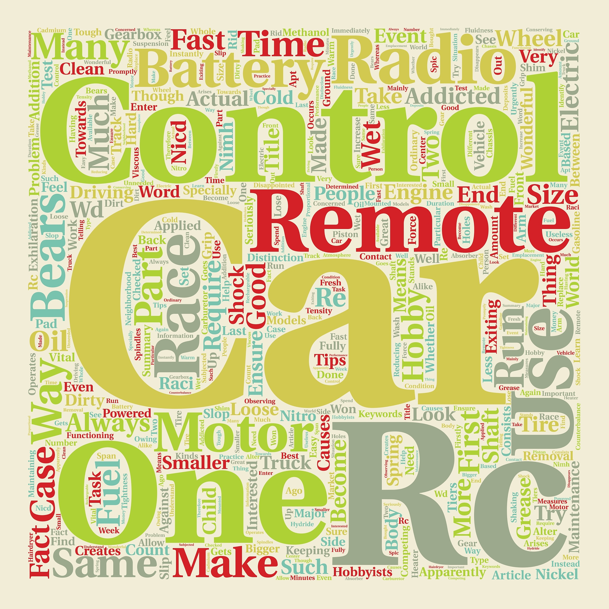 remote control car maintenance tips text