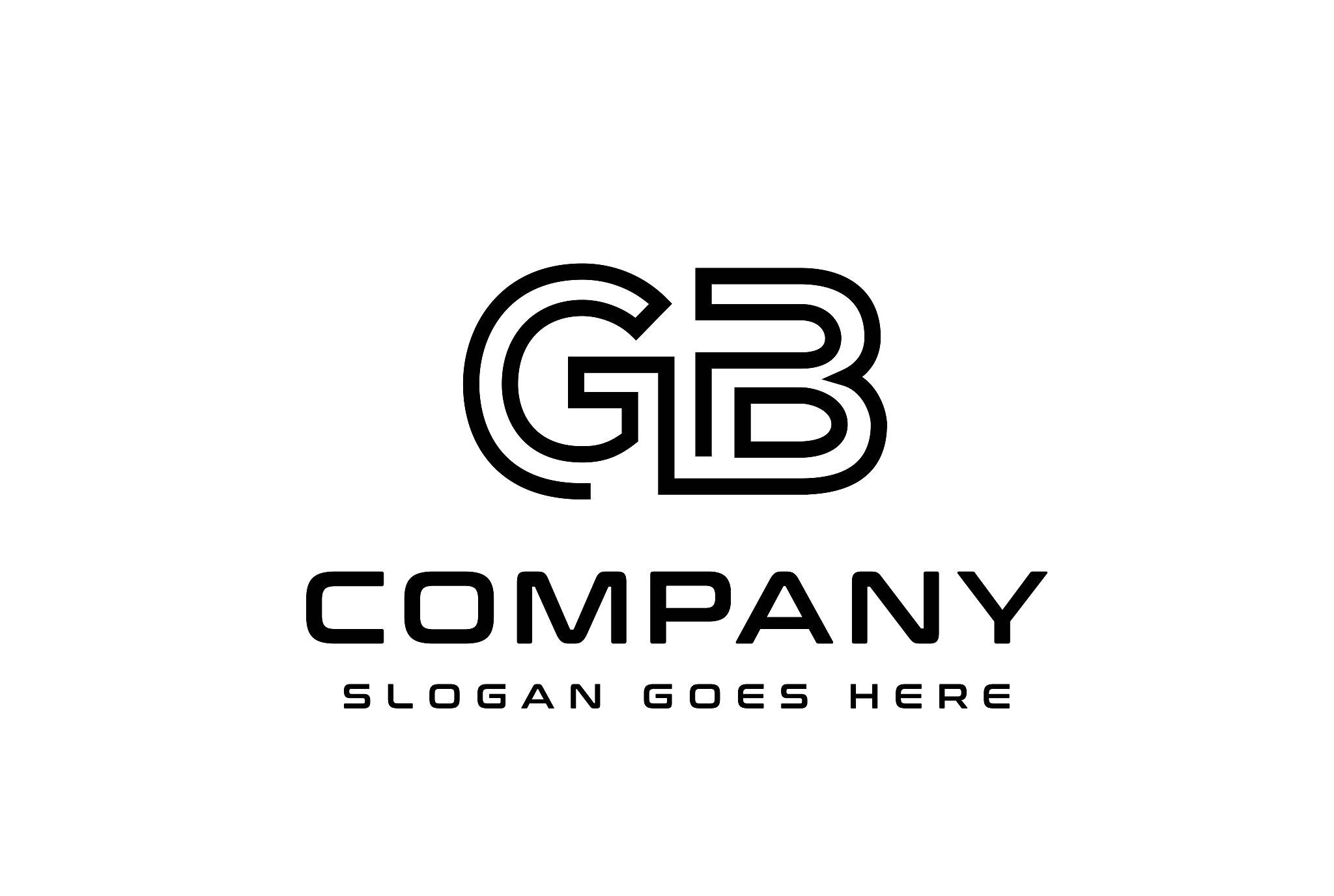 initial letter gb logo vector template