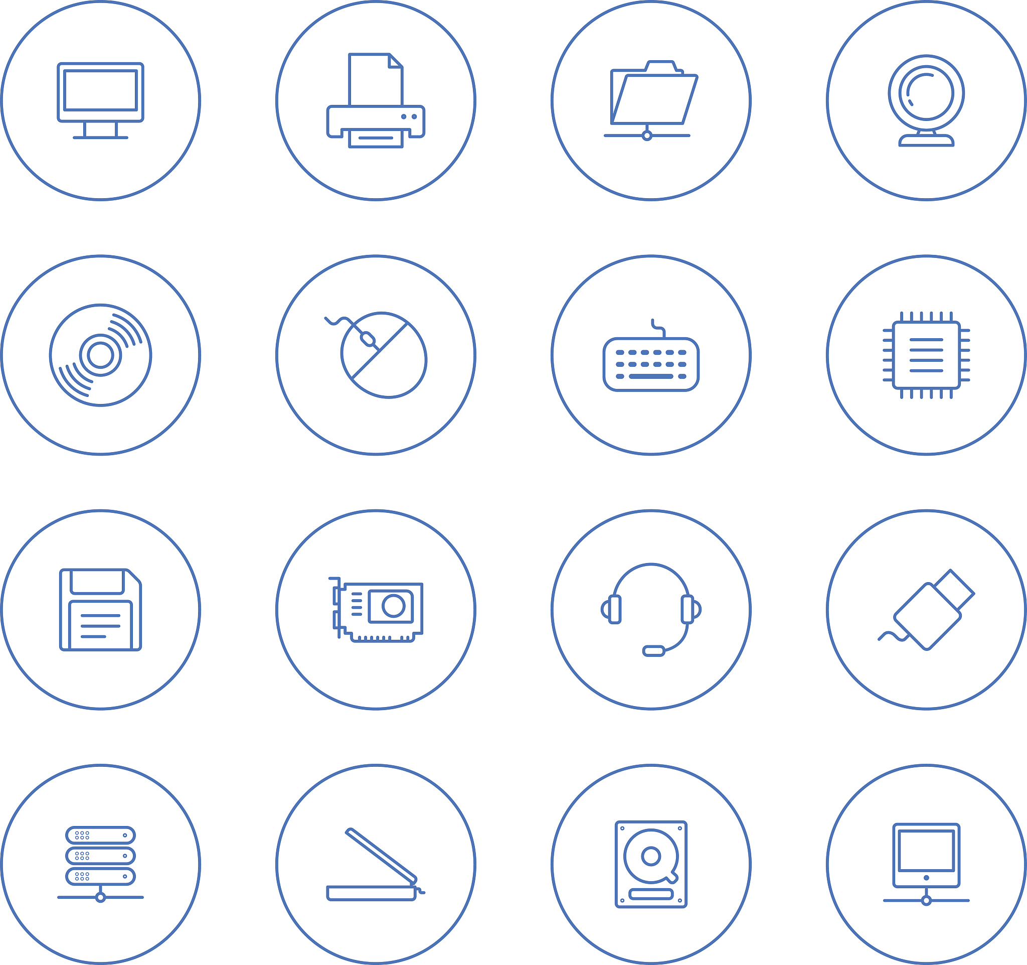 computer and website icons