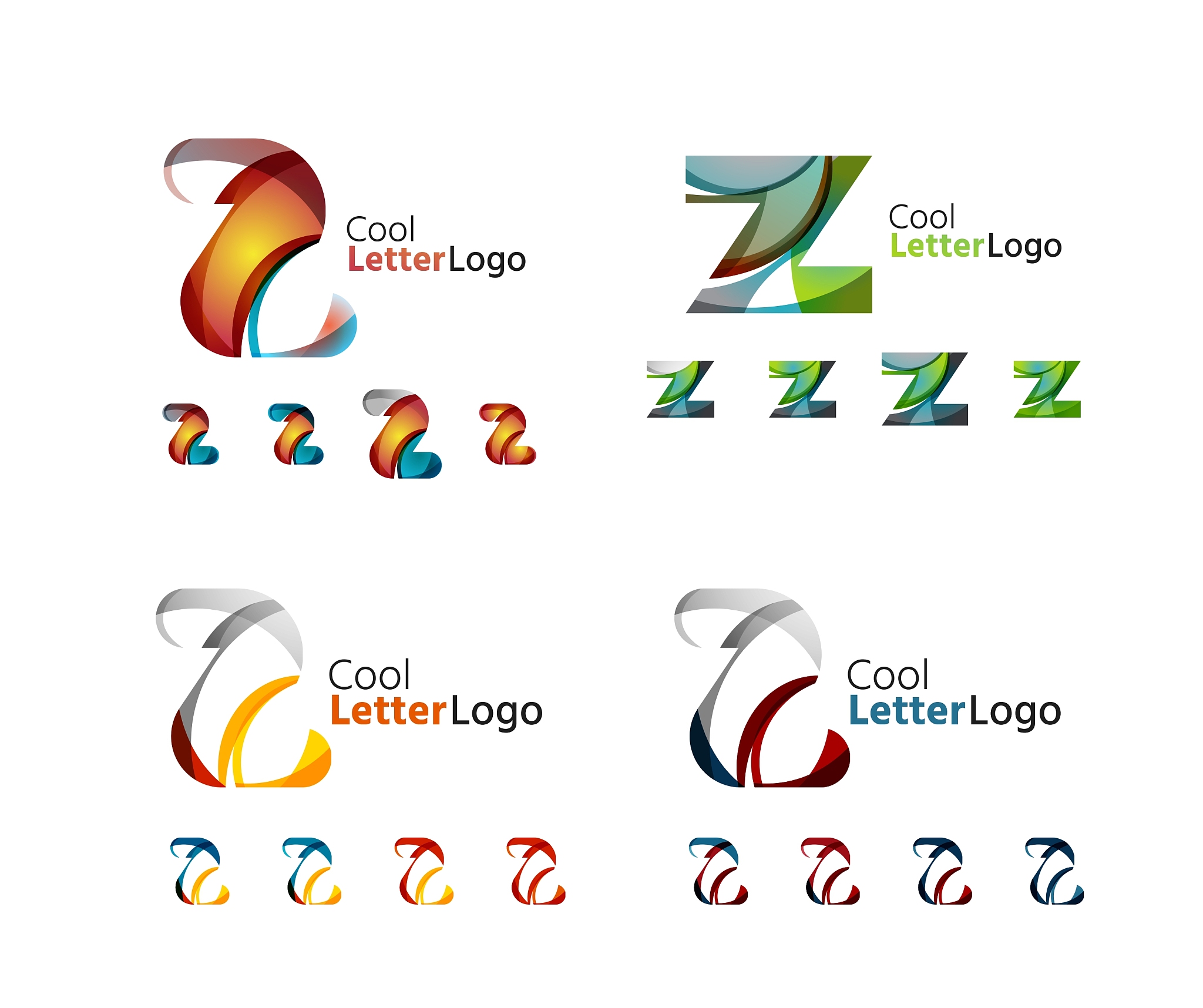 letter business emblem collection