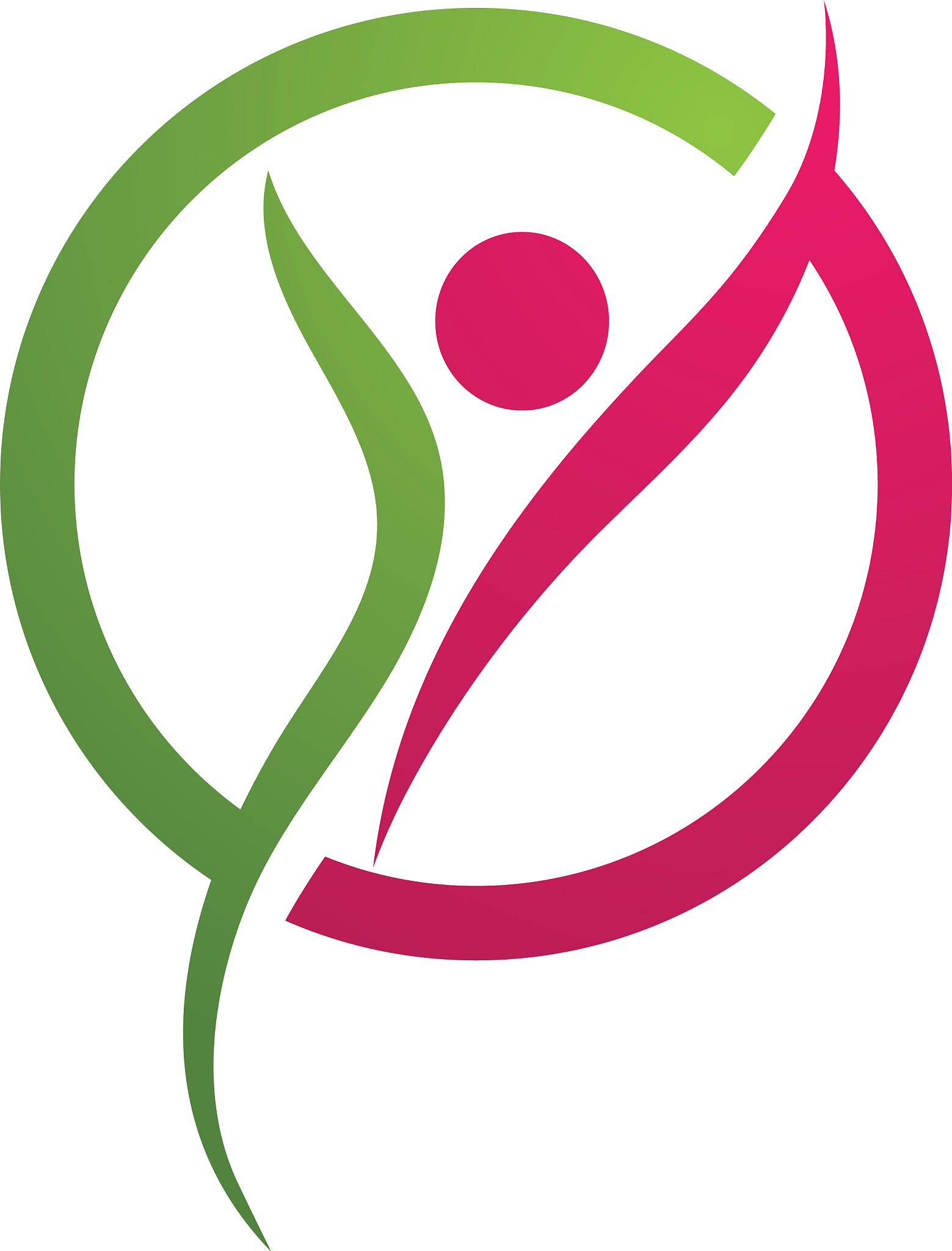 healthy life woman logo template