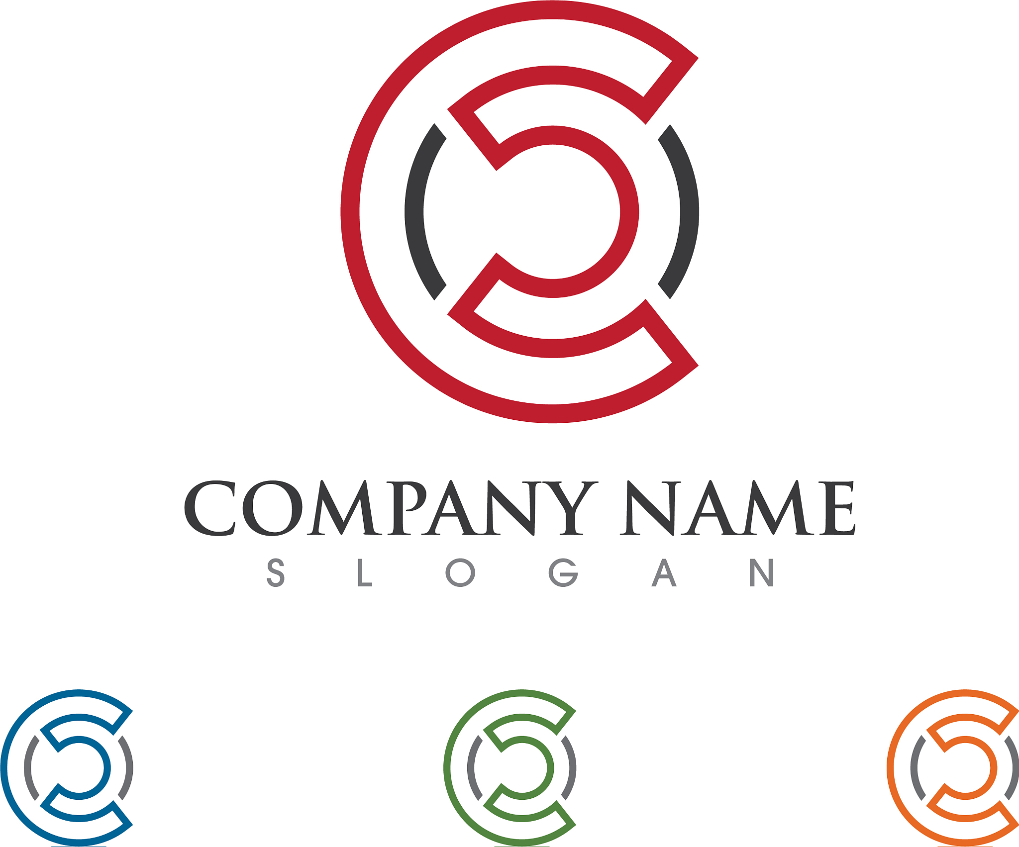 connecting concept logo template icon design