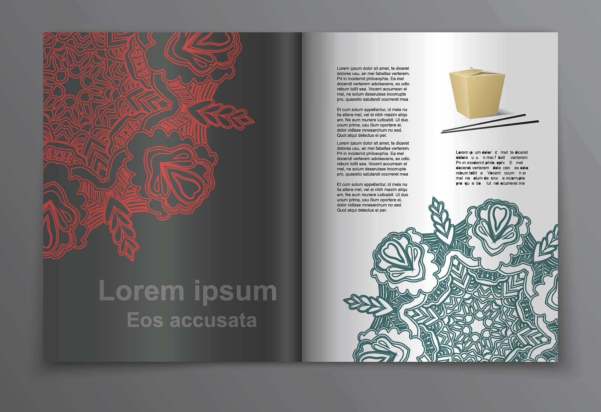 magazine layout. vector