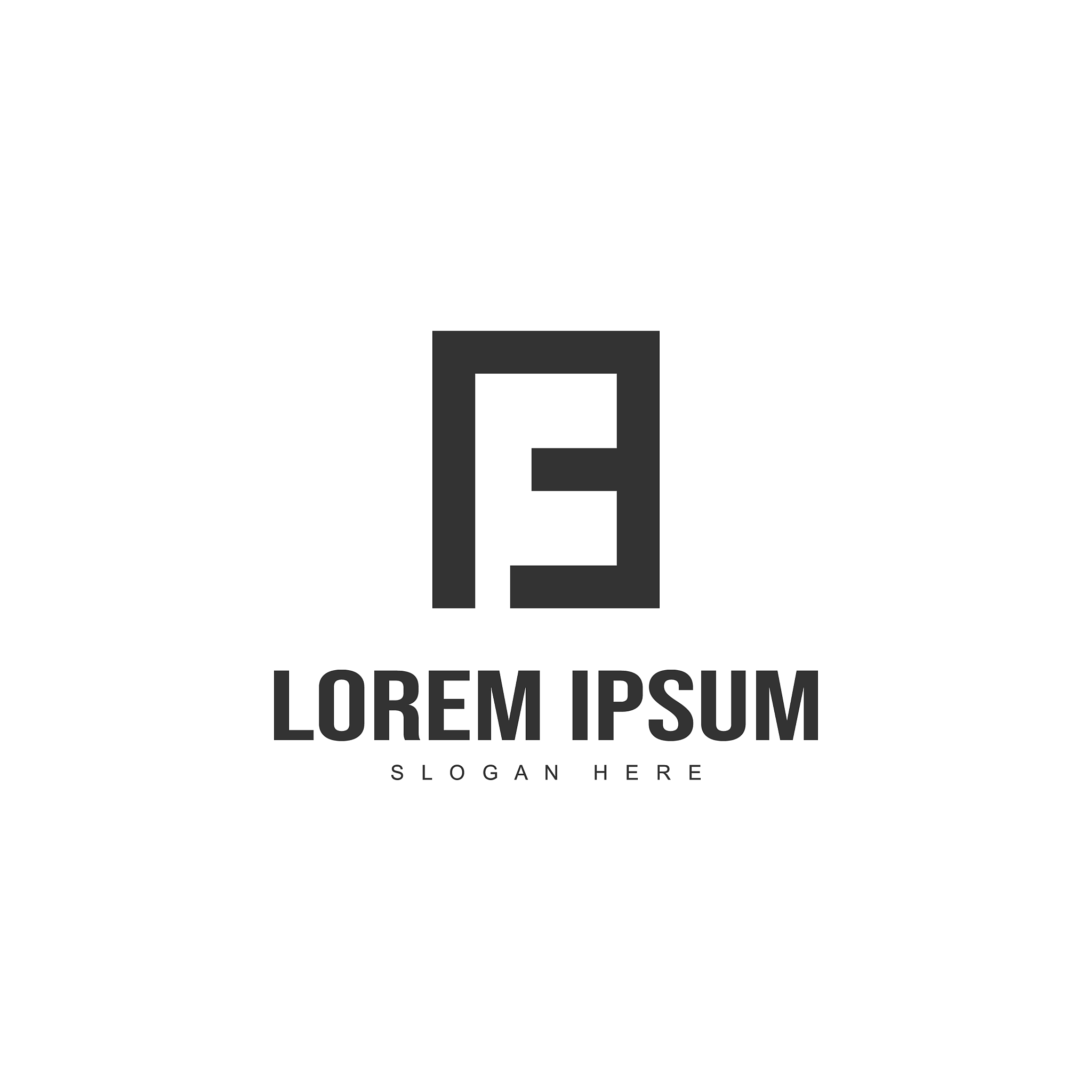 initial letter logo design minimal letter logo