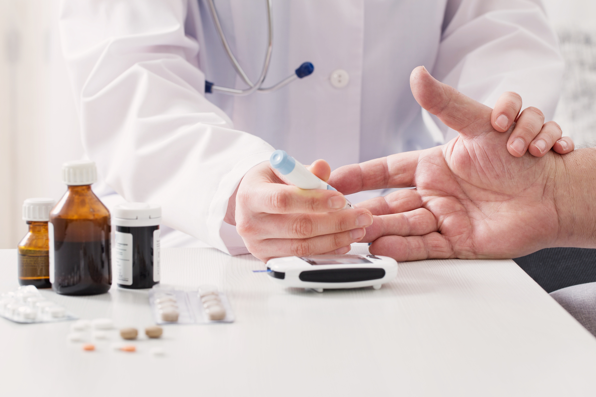 measuring blood sugar