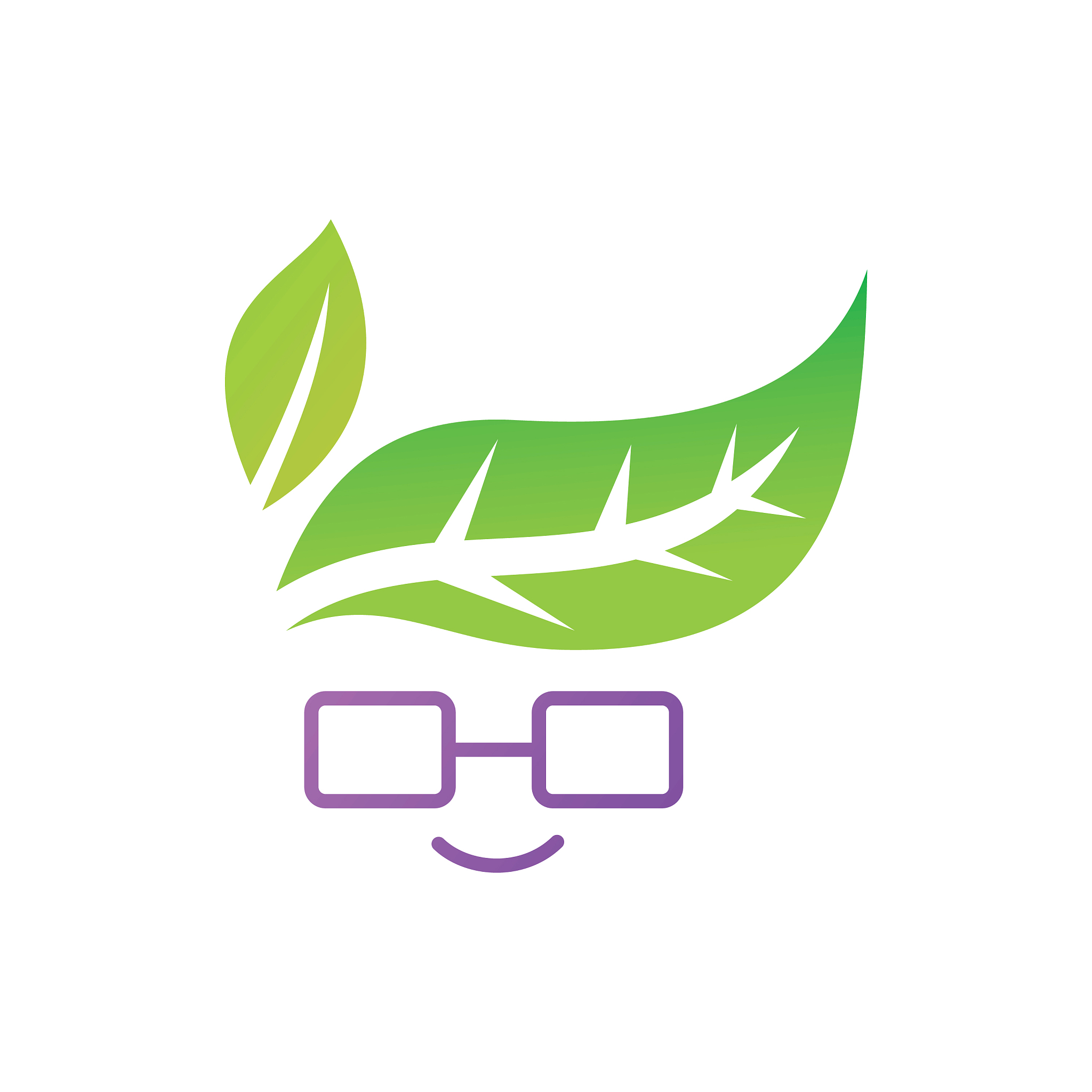 leaf logo design template set