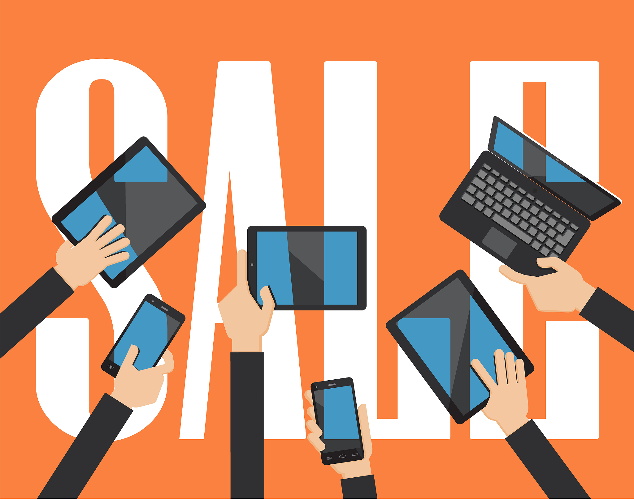 sale computing concept.