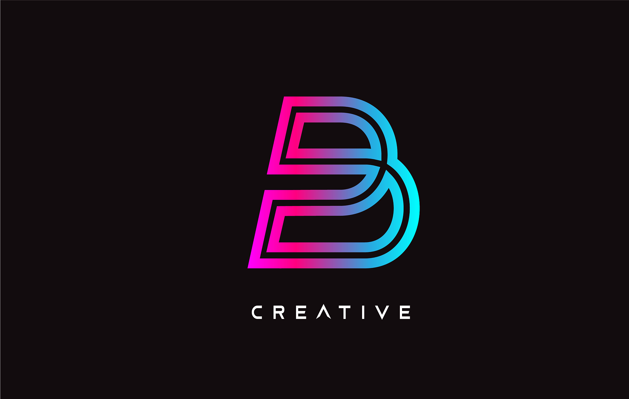 b letter design logo with creative modern trendy