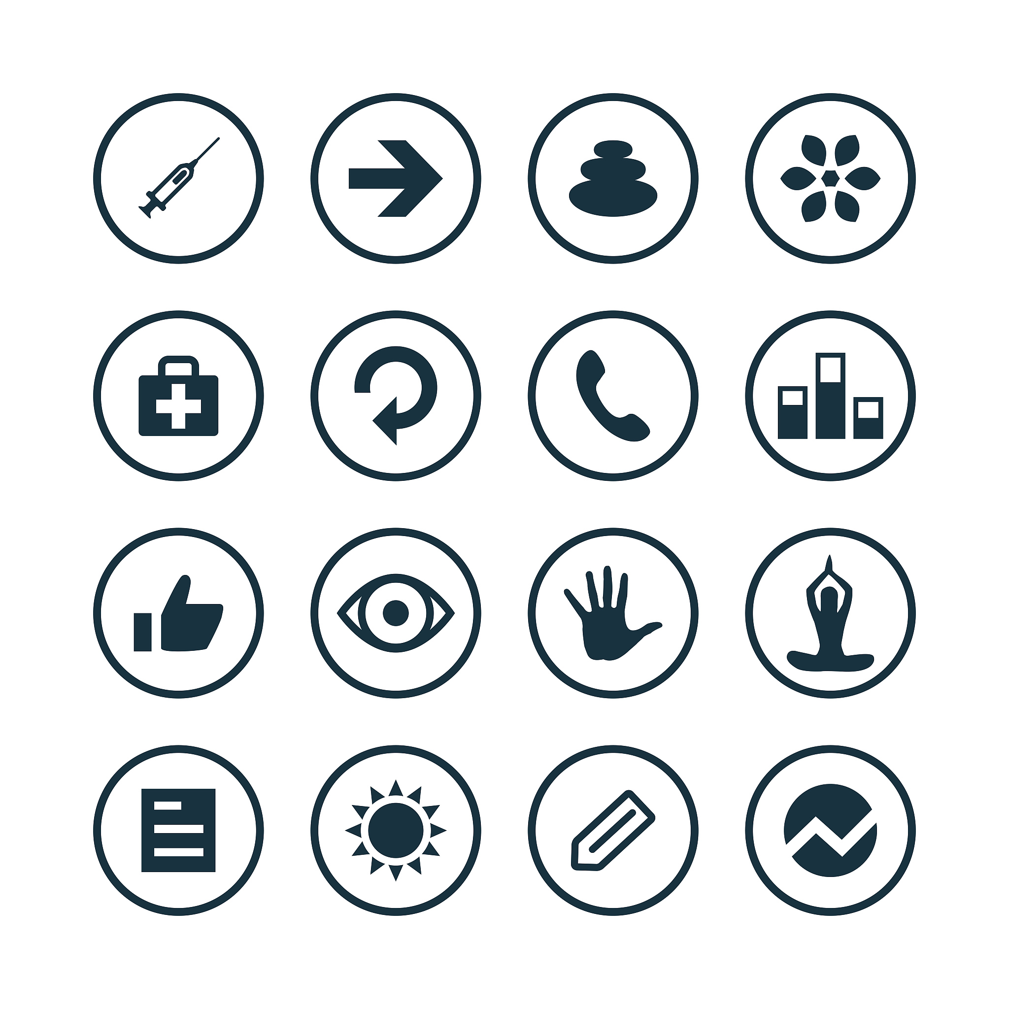 fitness icons universal set