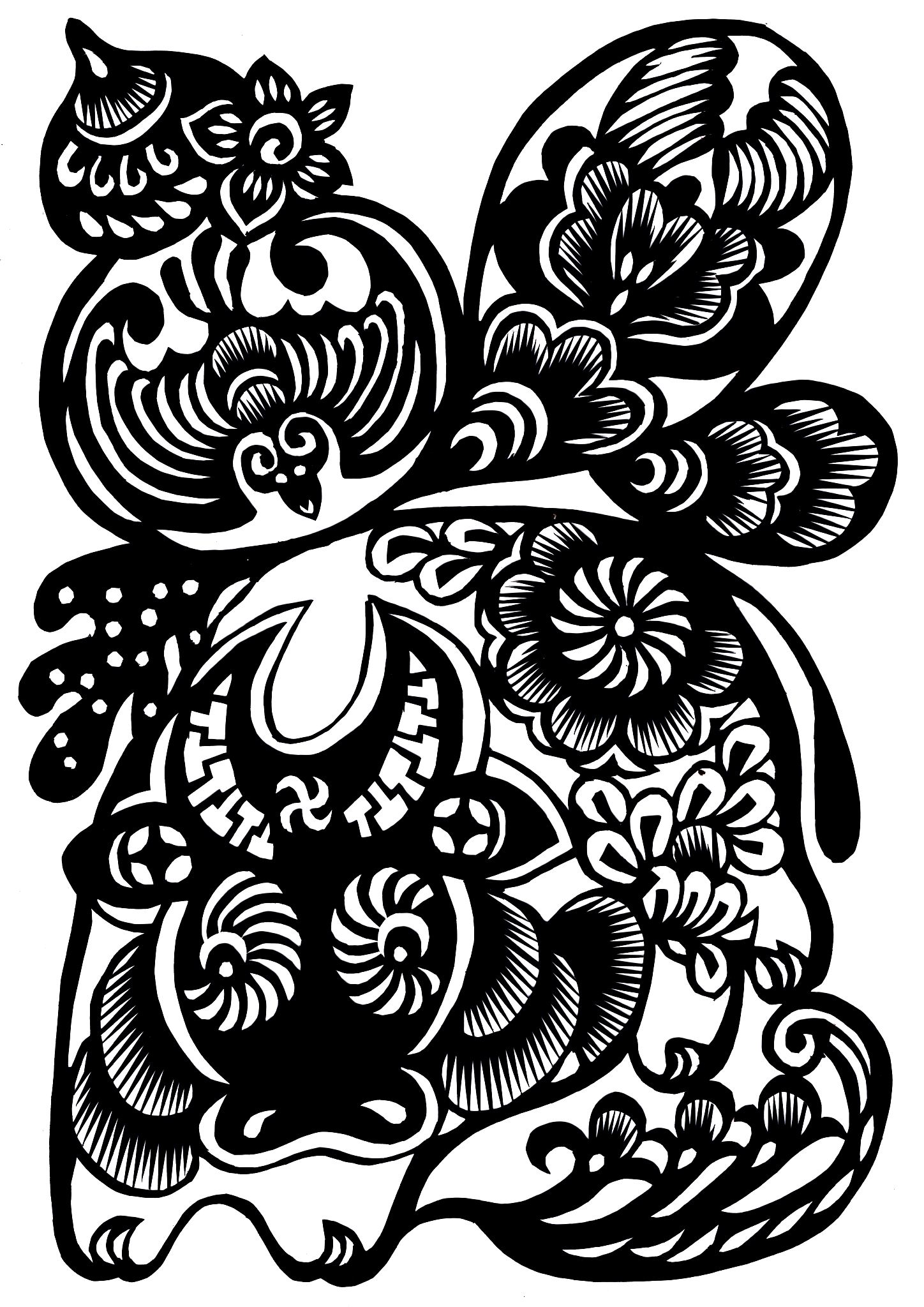 剪纸入门：分类、纹饰和技法