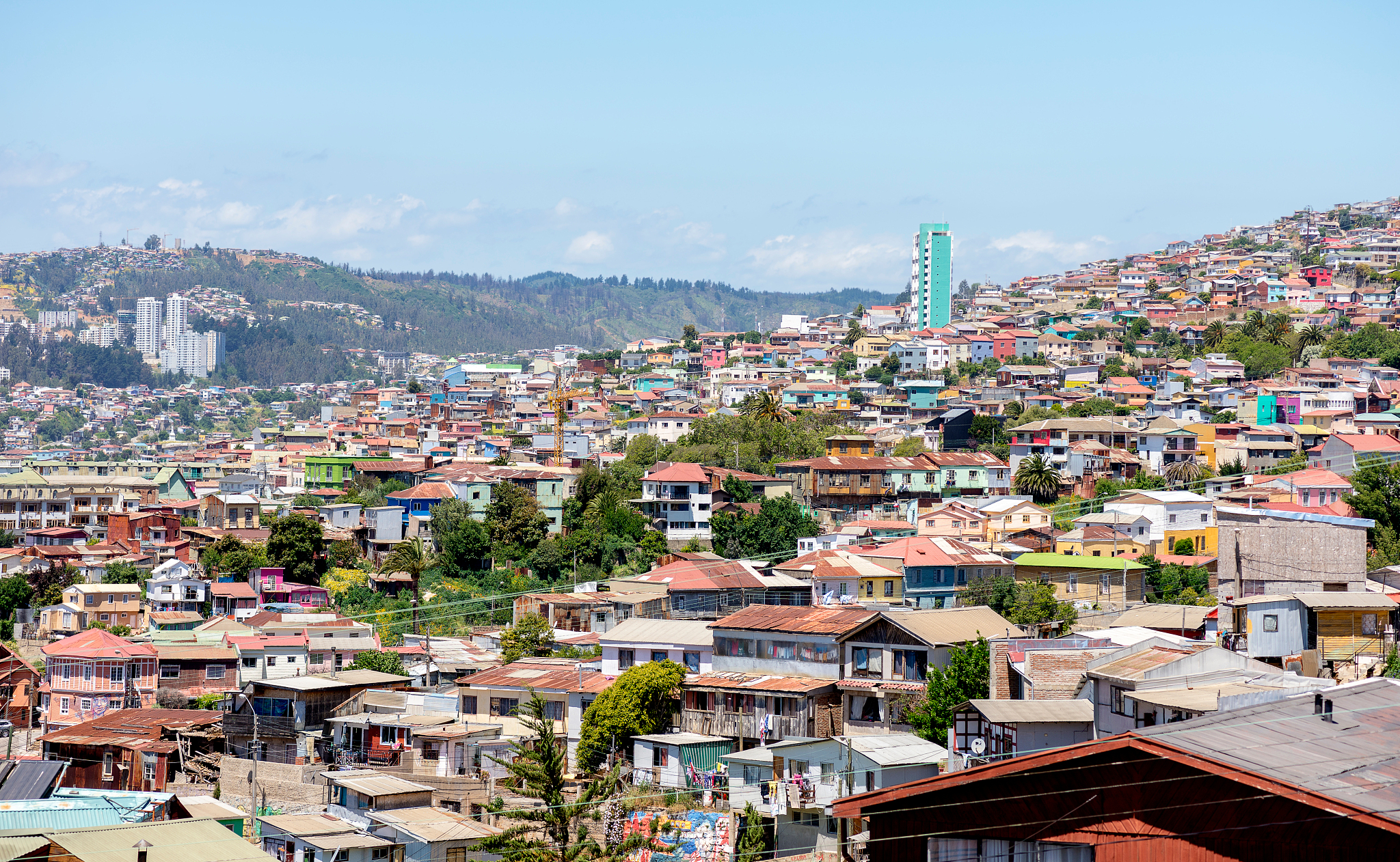 high angle view of cityscape against sky