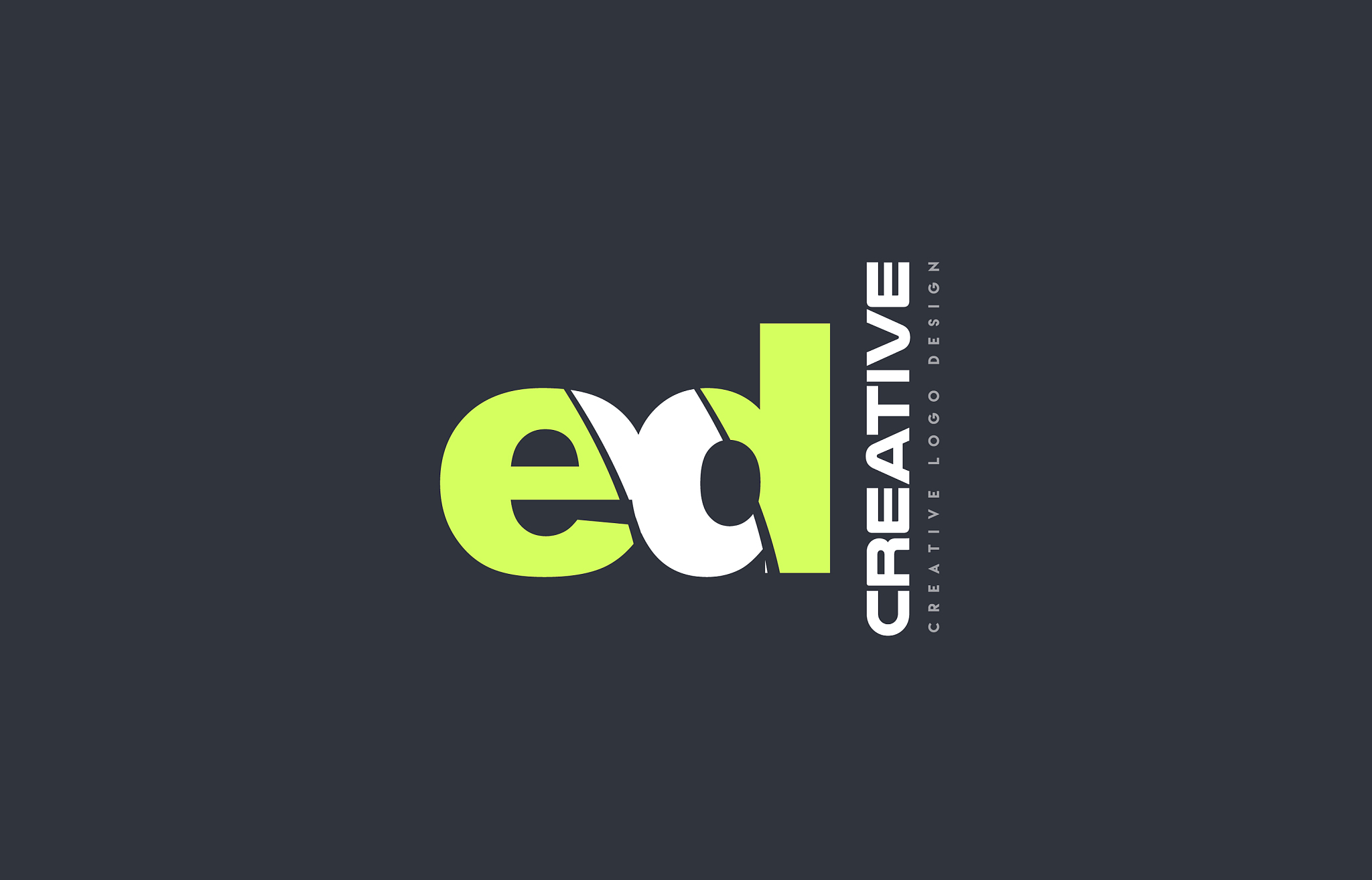 green letter ed e d combination logo icon company