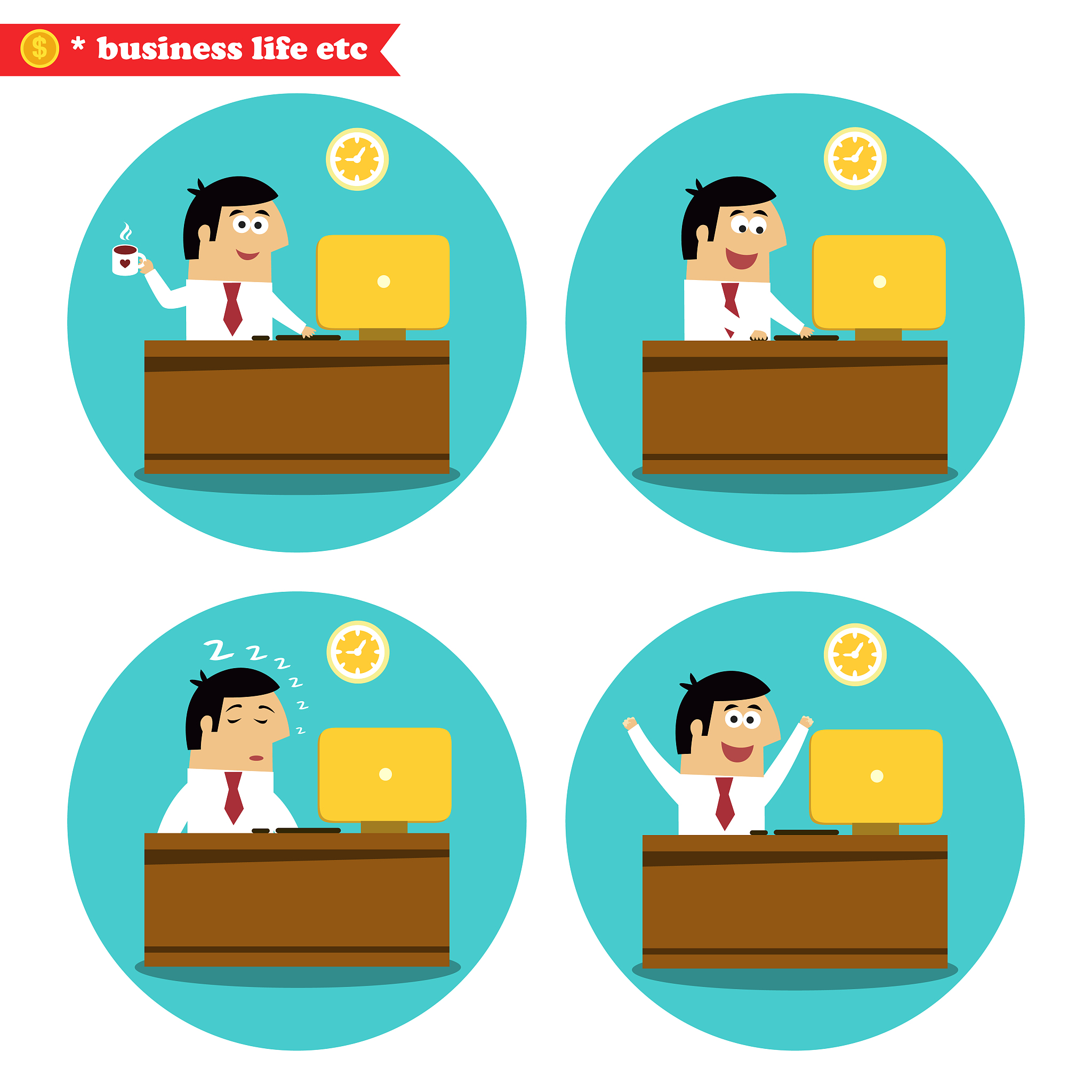 office worker in workflow