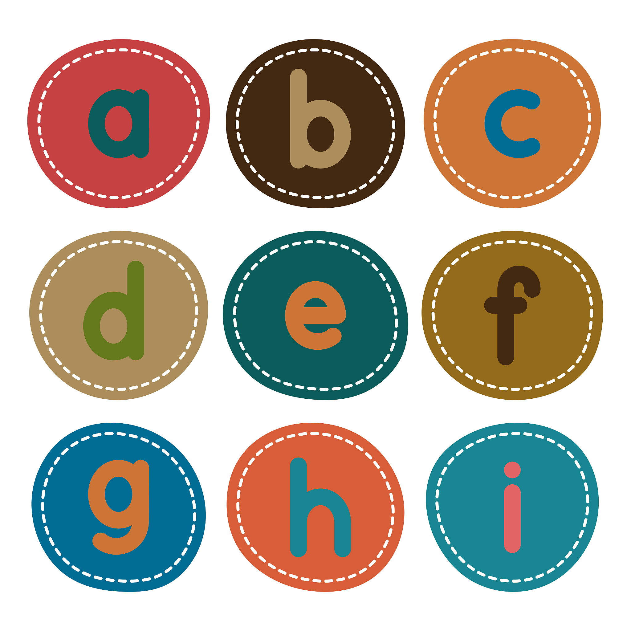 english alphabet. card from a set for children's development and