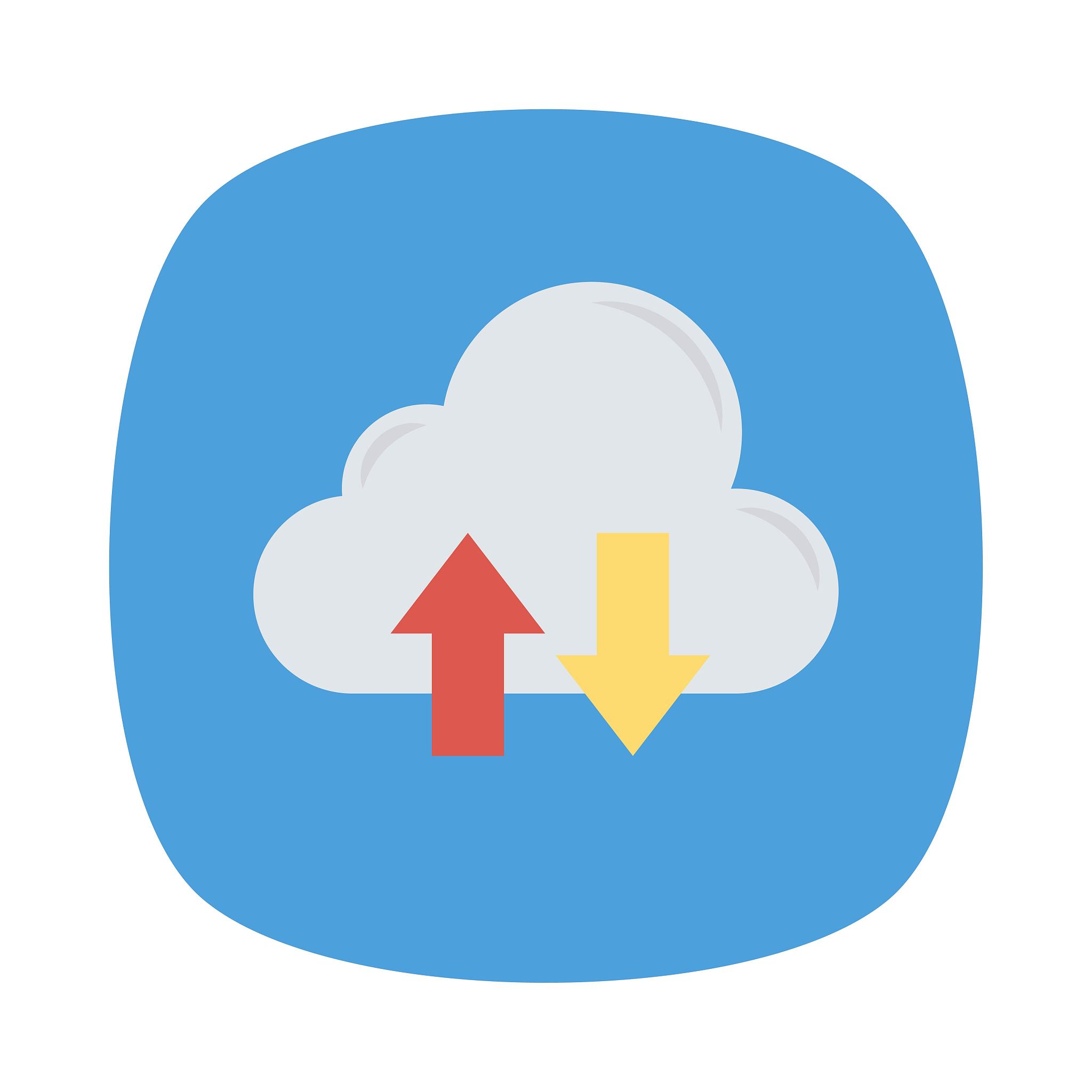 cloud  download   upload