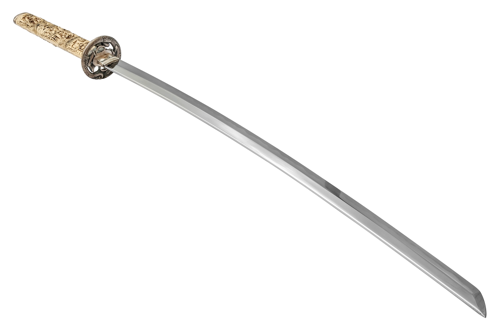 wave blade katana sword isolated