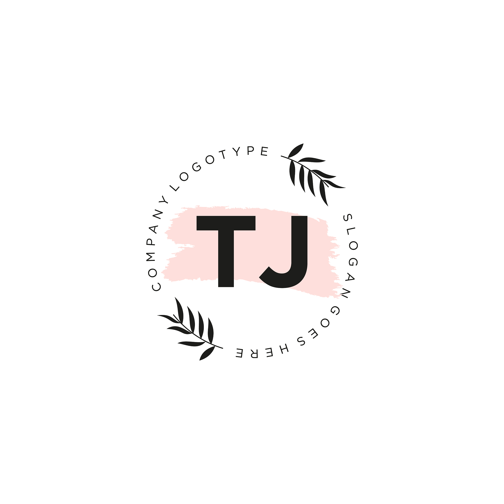 tj letter logo icon design template elements