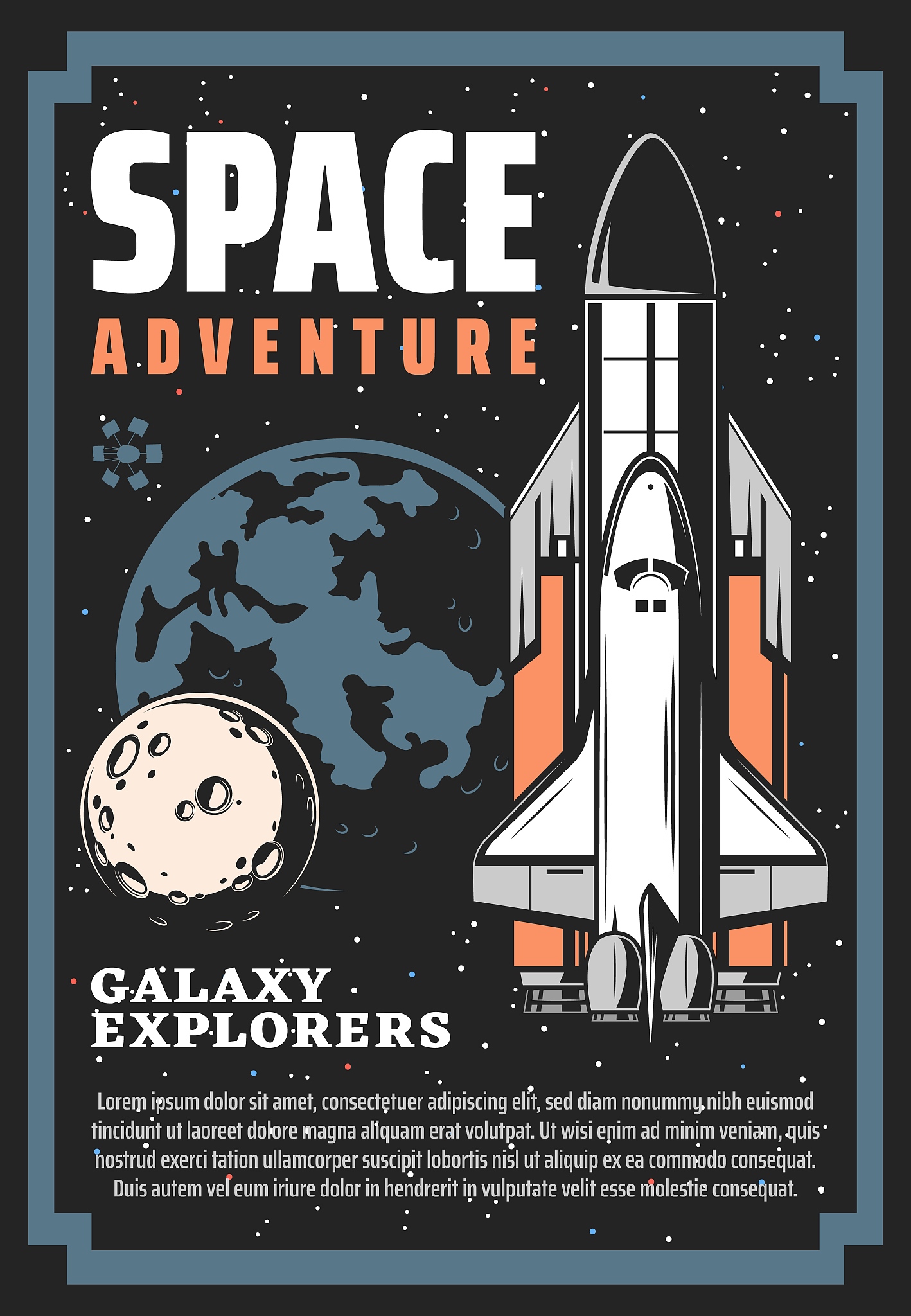space exploration spaceship and galaxy planets