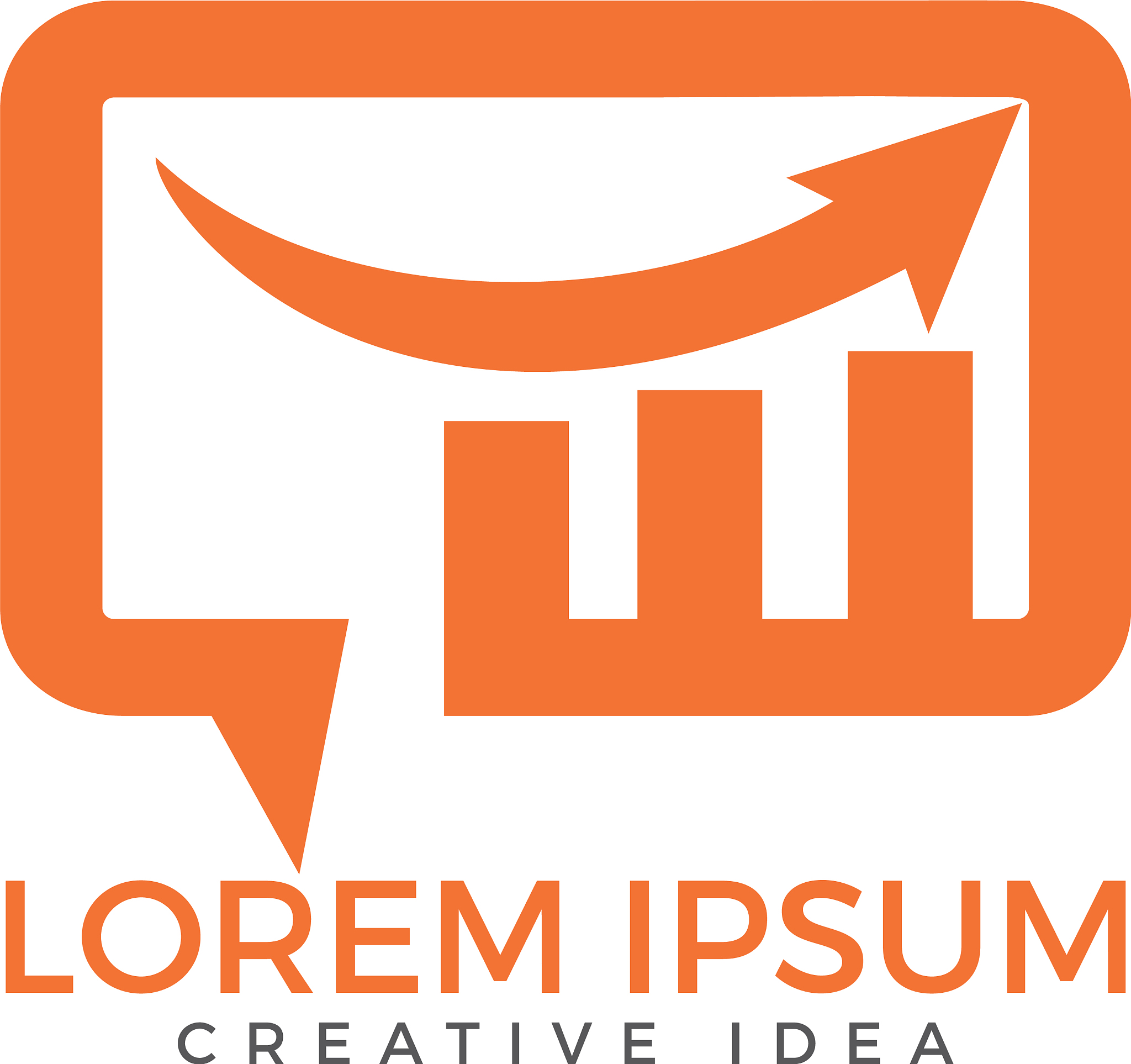 chart talk logo design