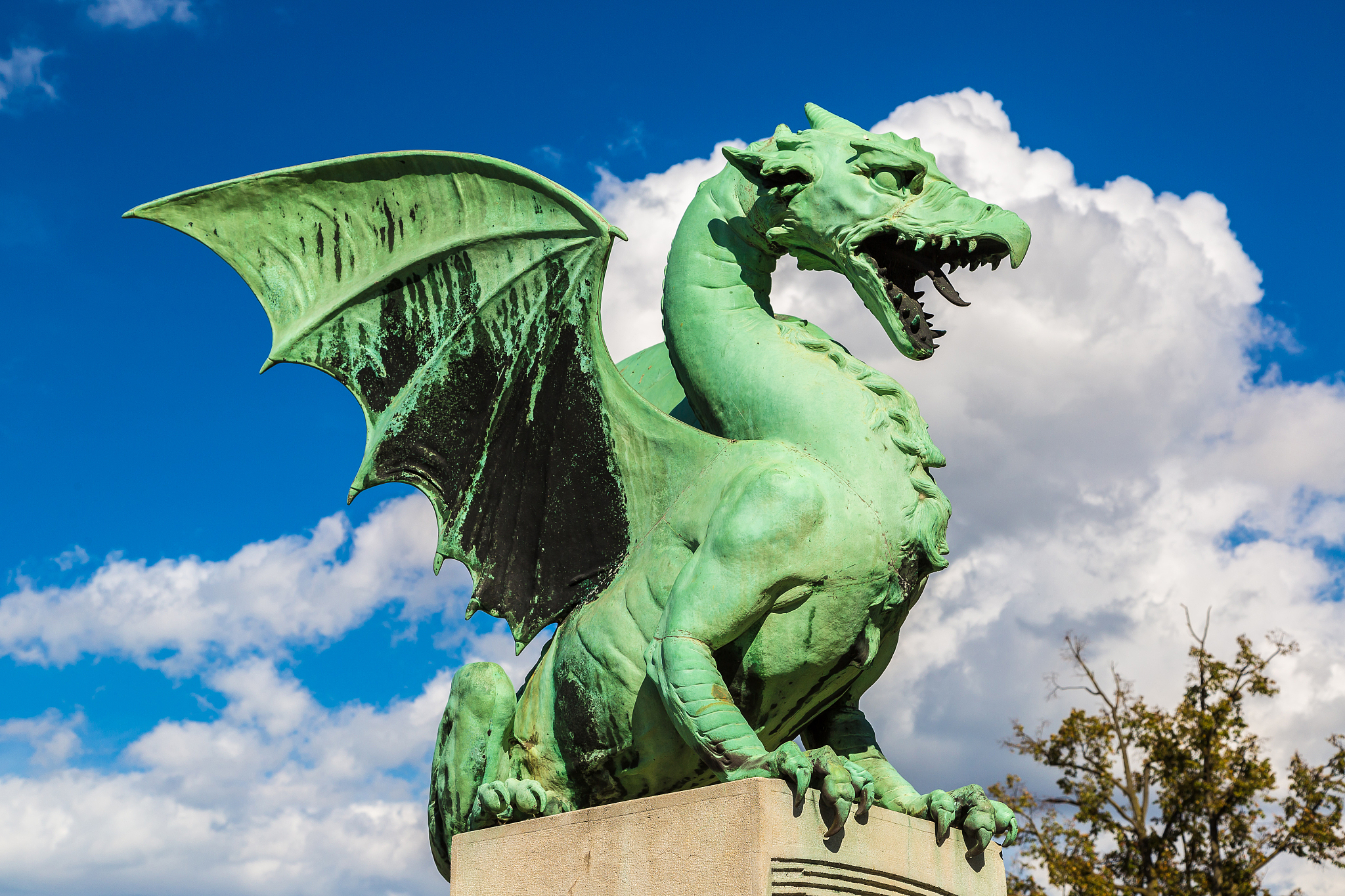 dragon bridge in ljubljana