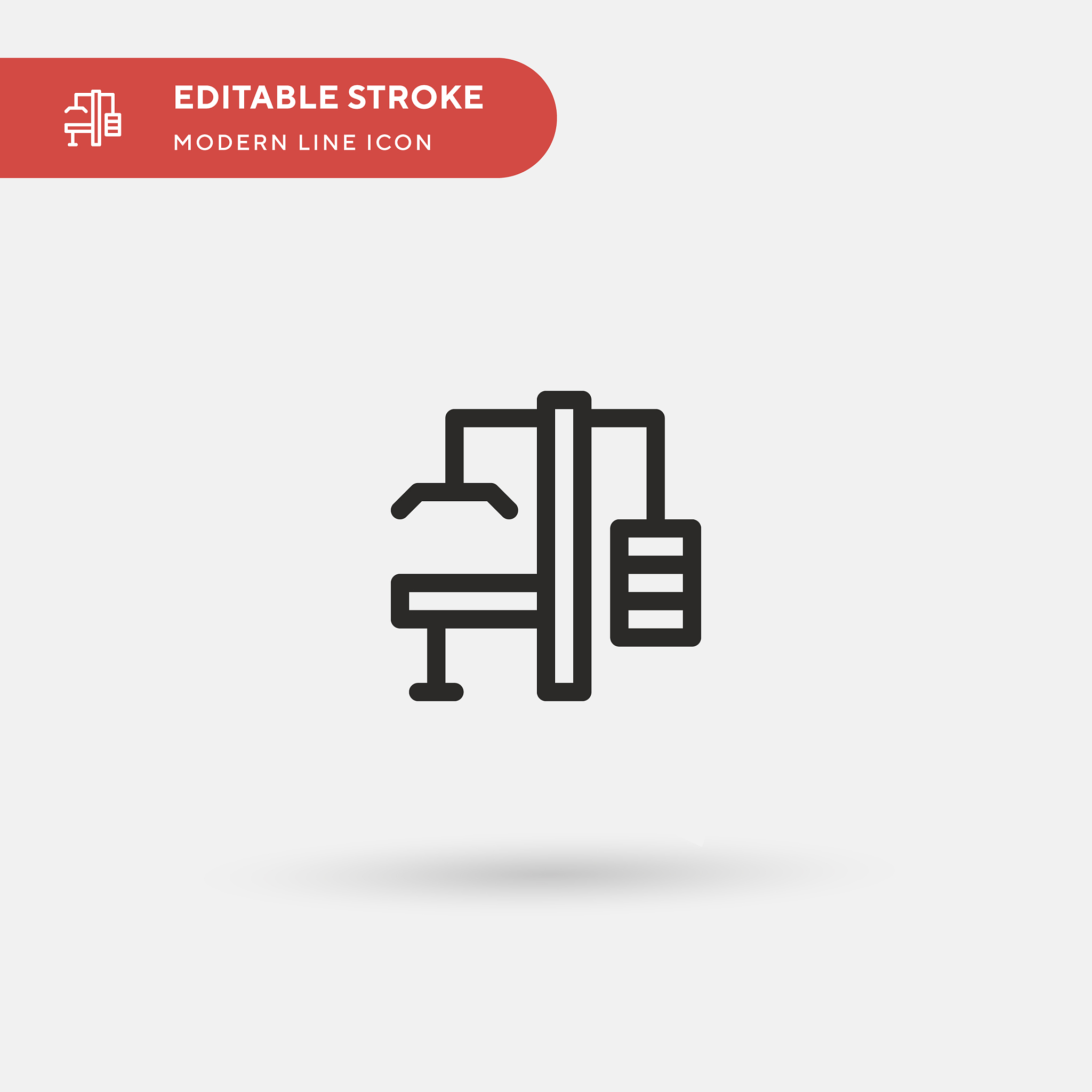 gym simple icon symbol design