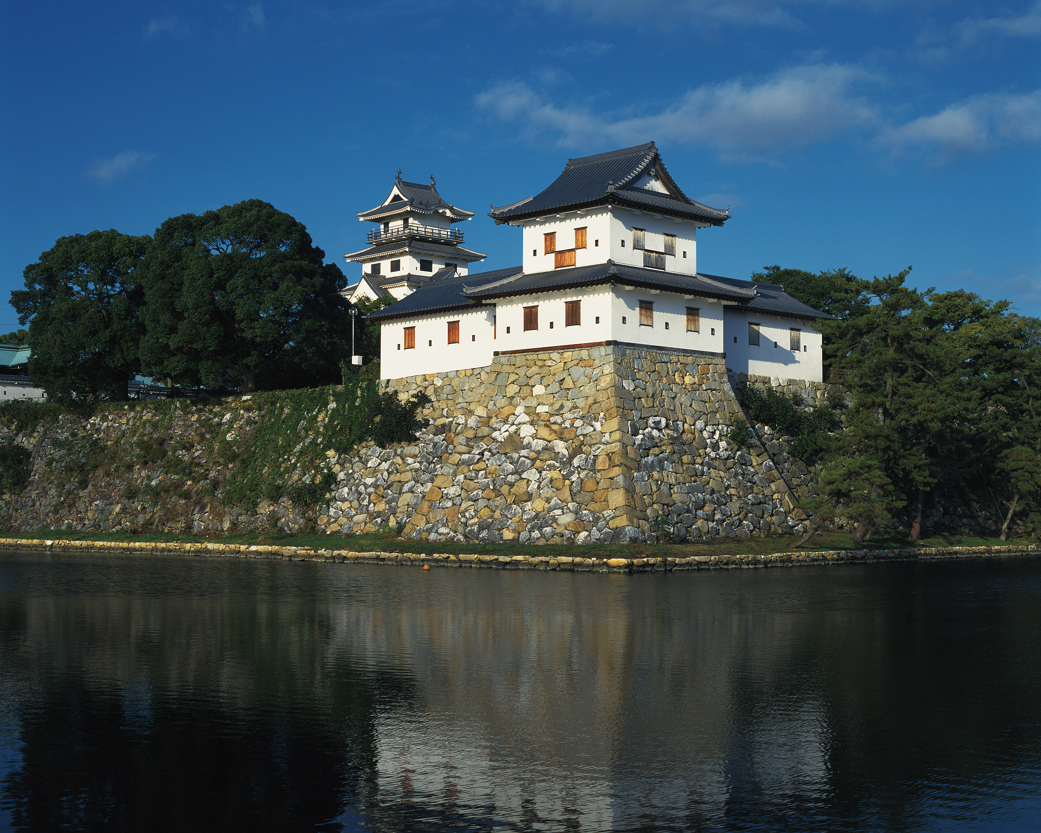 remains of imaji castle, aichi prefecture, honshu, japan