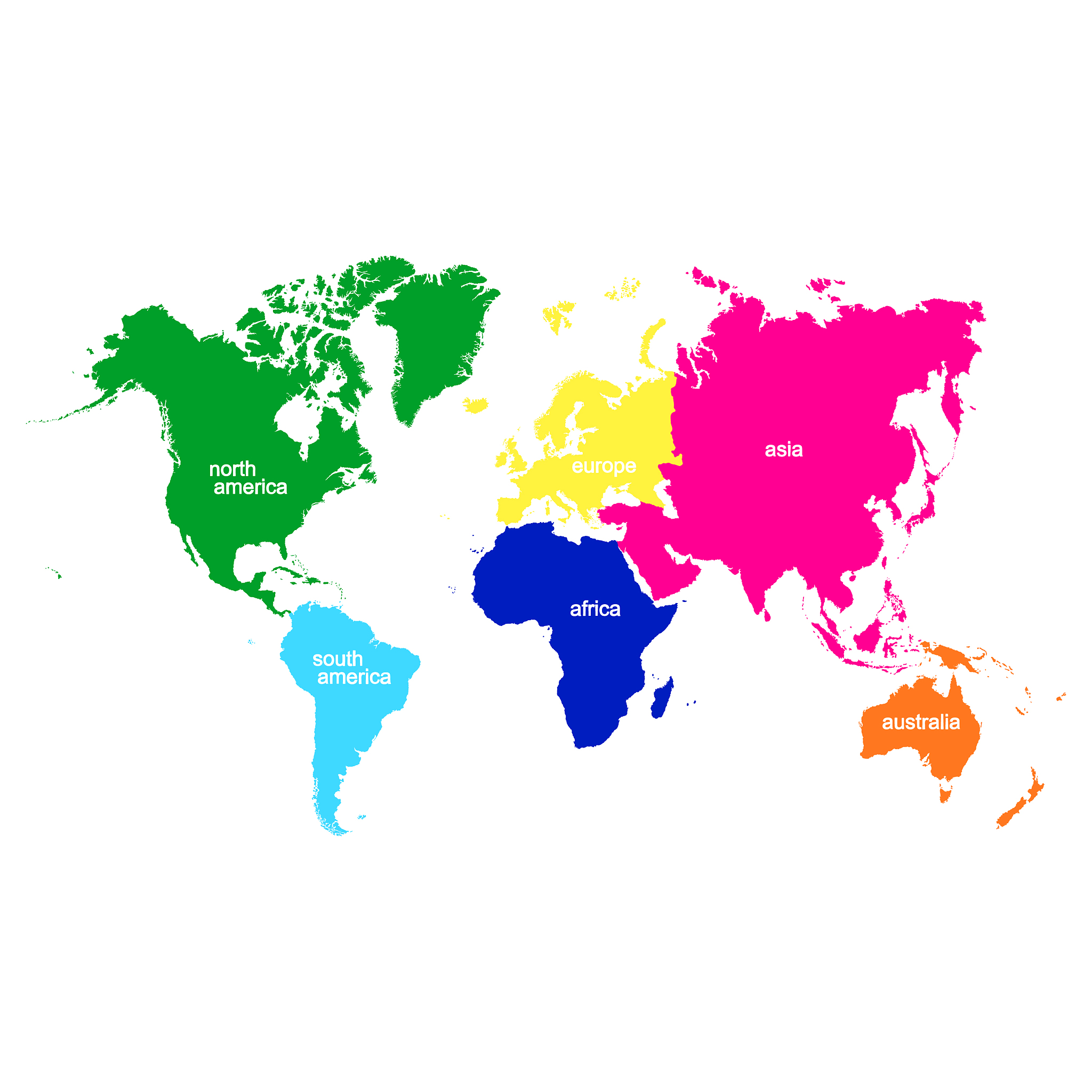 icons with world continents